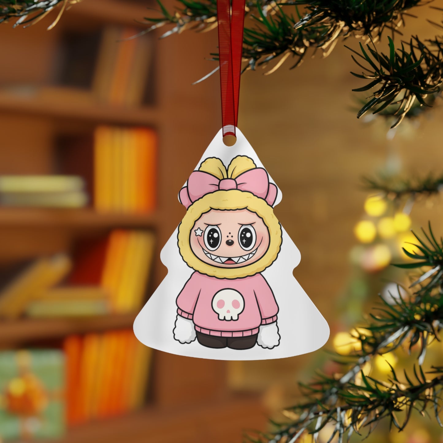 Cute Labubu Metal Ornament | Labubu Character Decoration