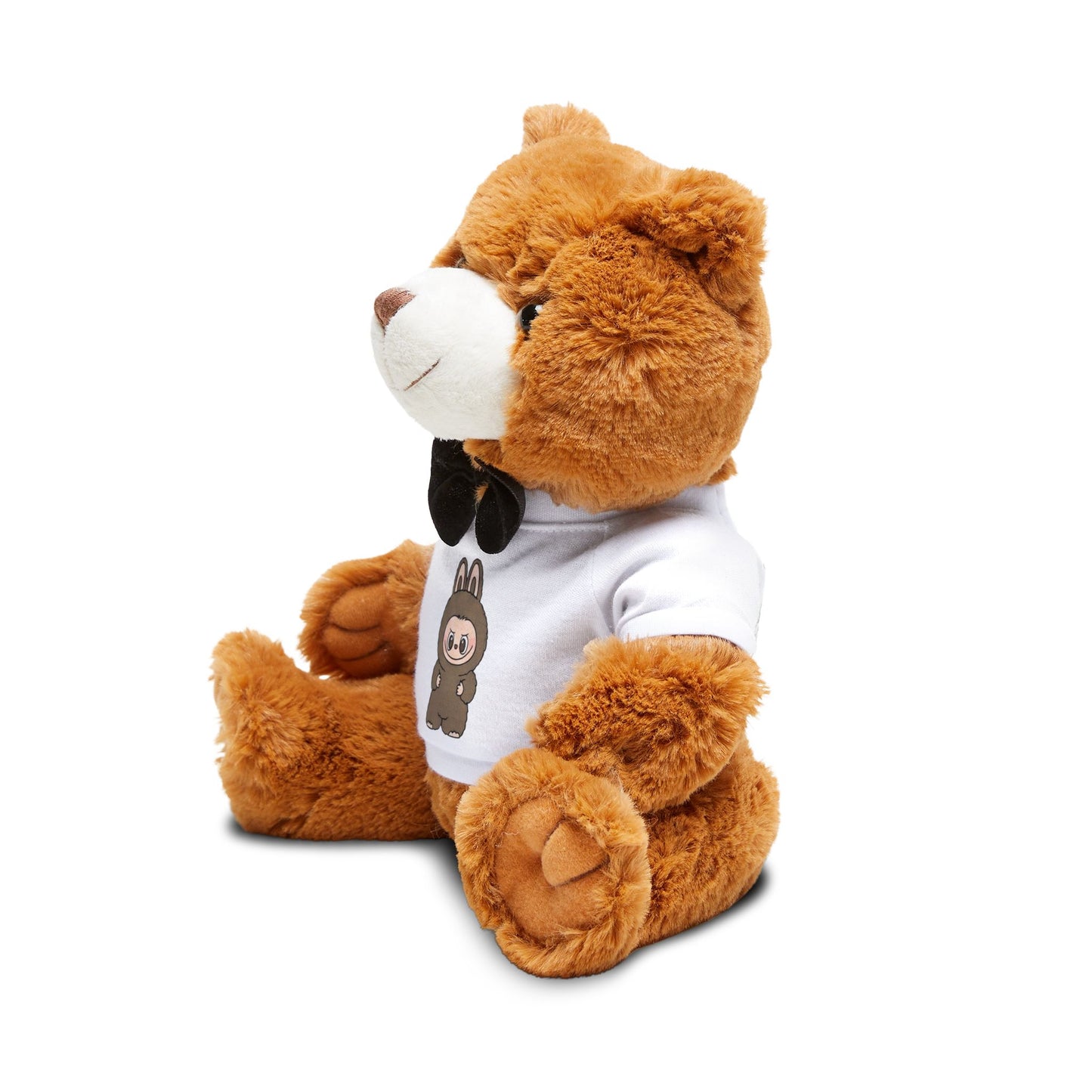 Plush Teddy Bear with LABUBU T-Shirt — Cute Labooboo Print, Gift for Kids