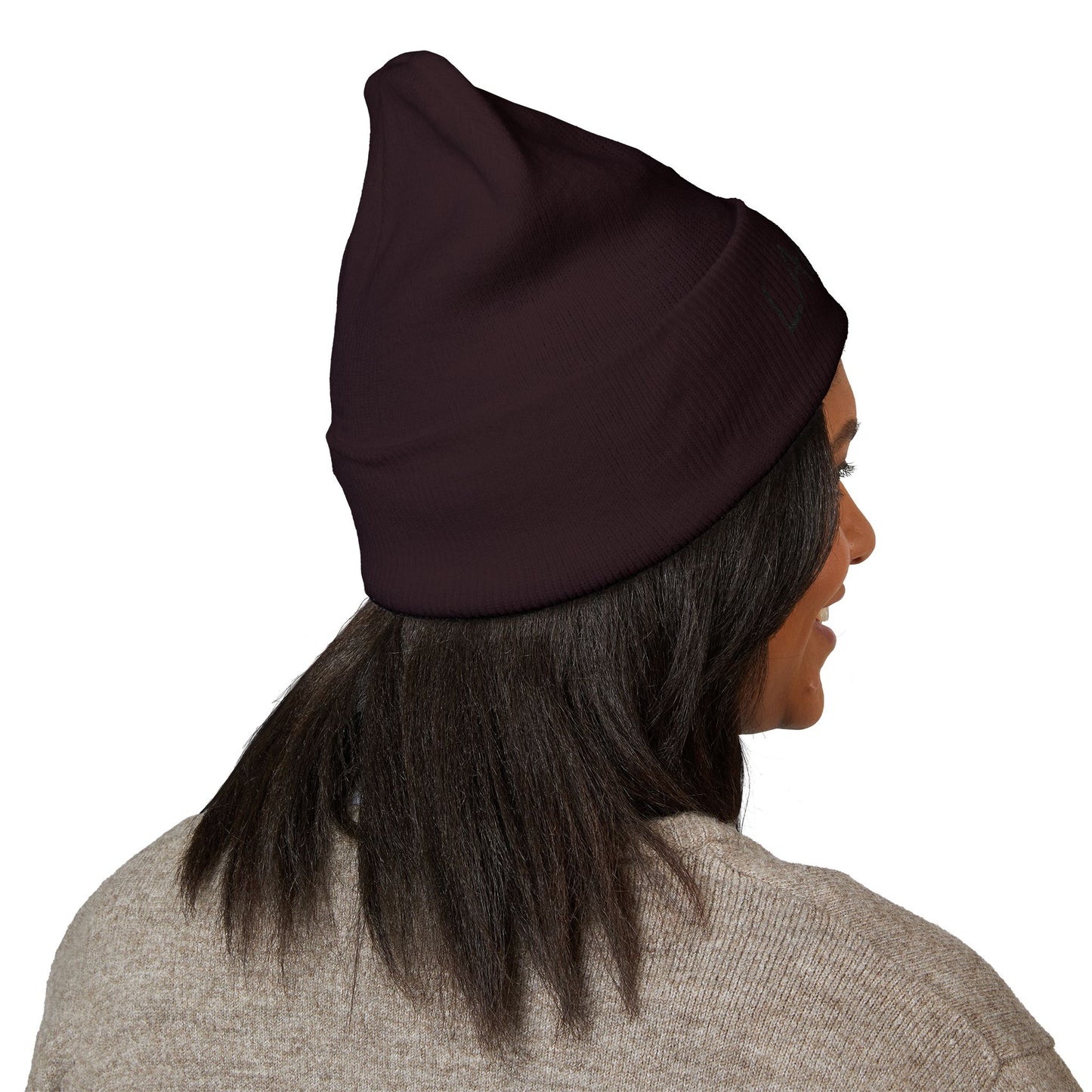 LABUBU Embroidered Cuffed Beanie — Classic Knit Winter Hat