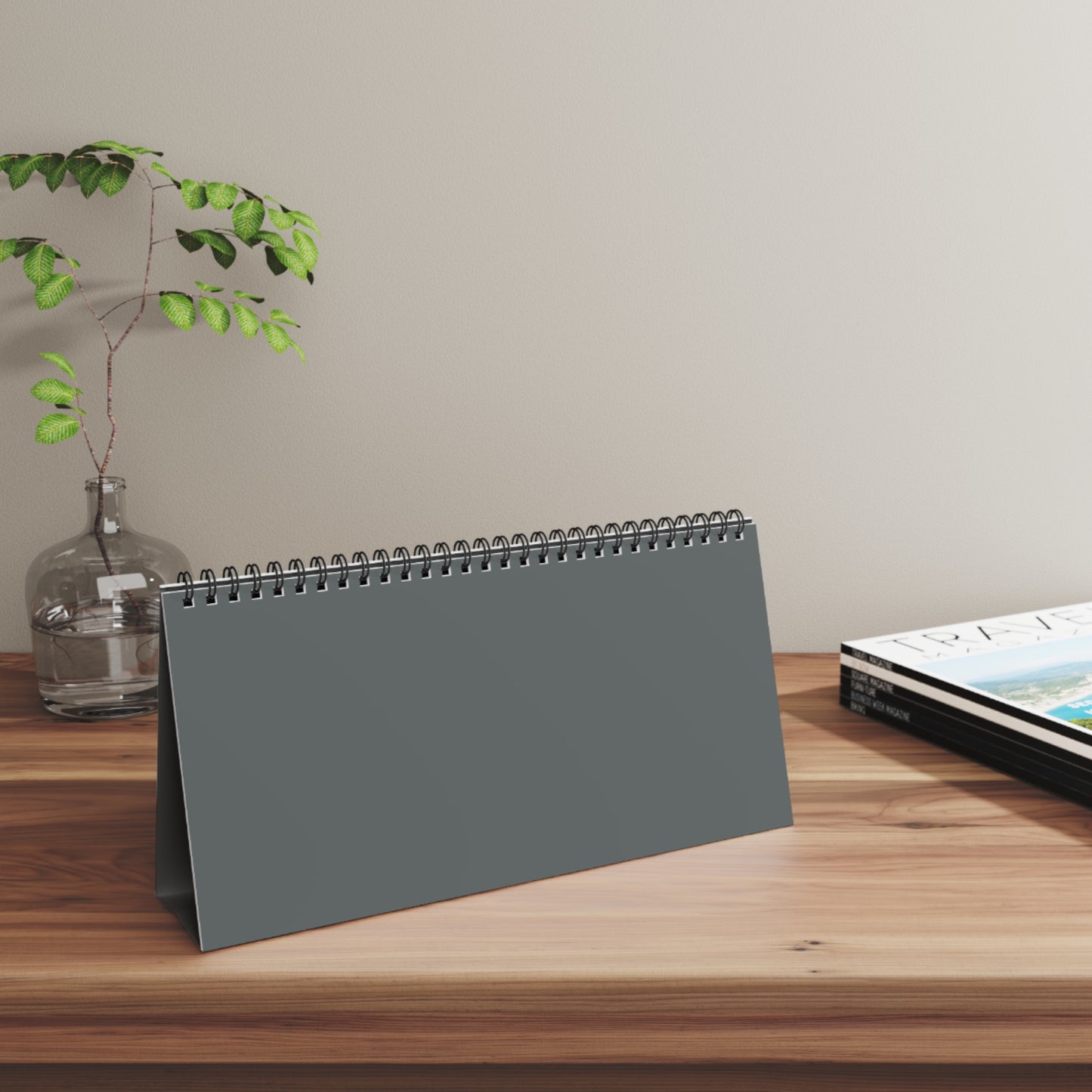 Labubu Pattern Desktop Calendar | Spiral Desk Planner