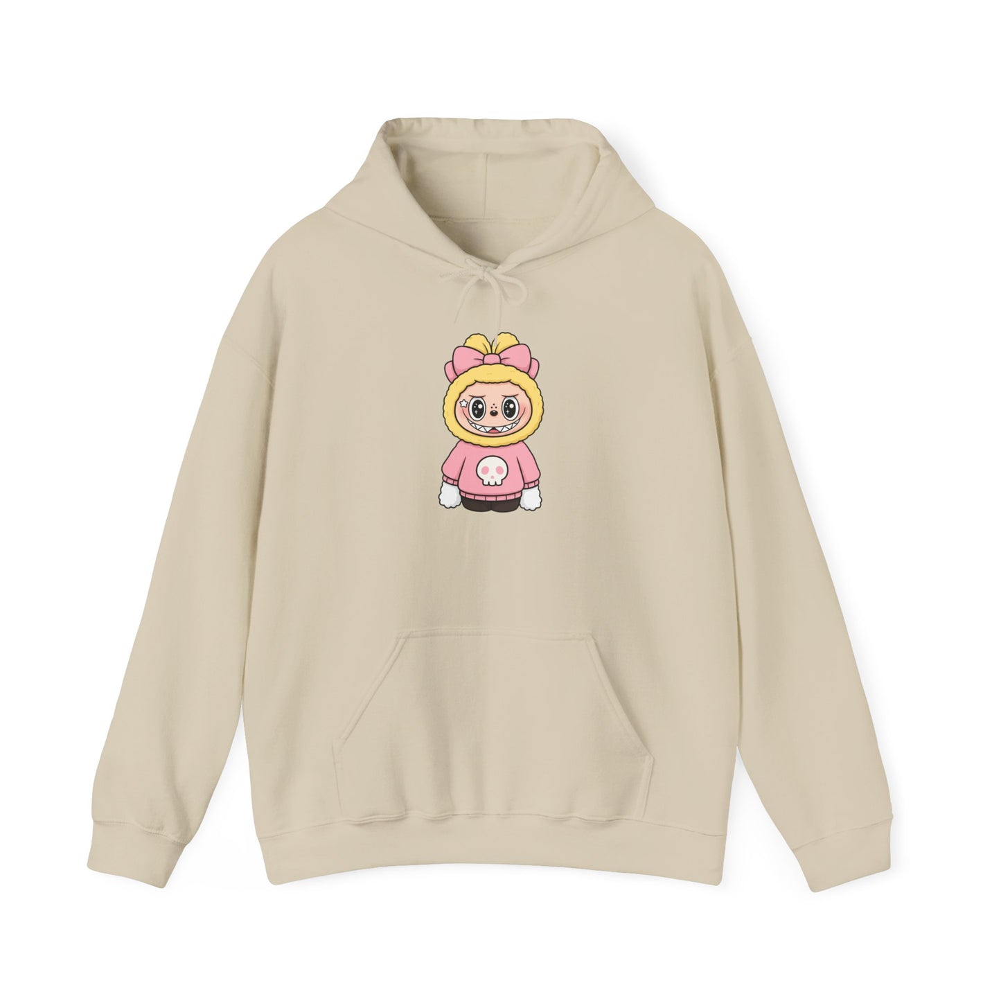 Labubu Doll Character Hoodie | Cute Cartoon with Bow Hoodie