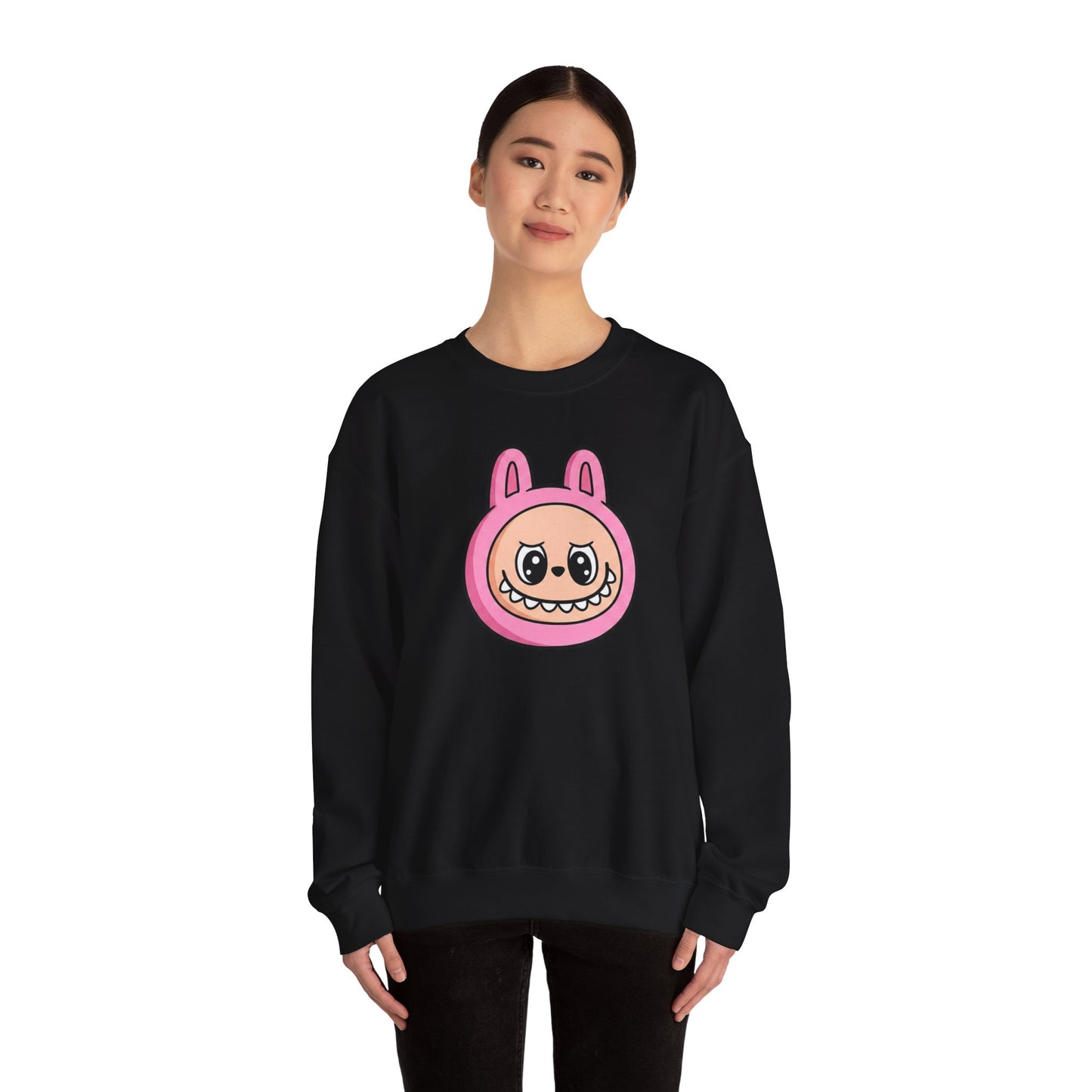 Labubu Character Sweatshirt | Cute Cartoon Plush Critter Pullover