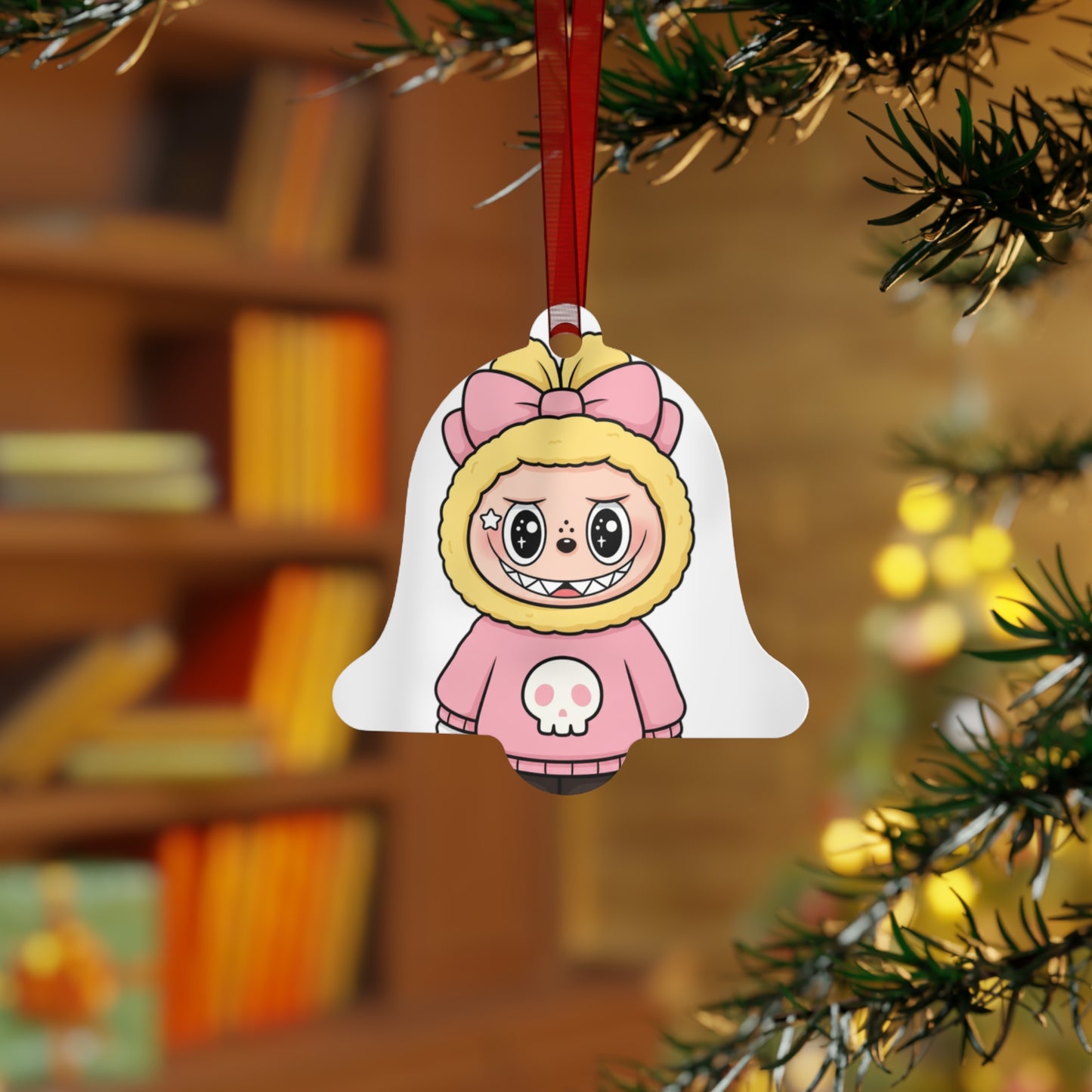 Cute Labubu Metal Ornament | Labubu Character Decoration