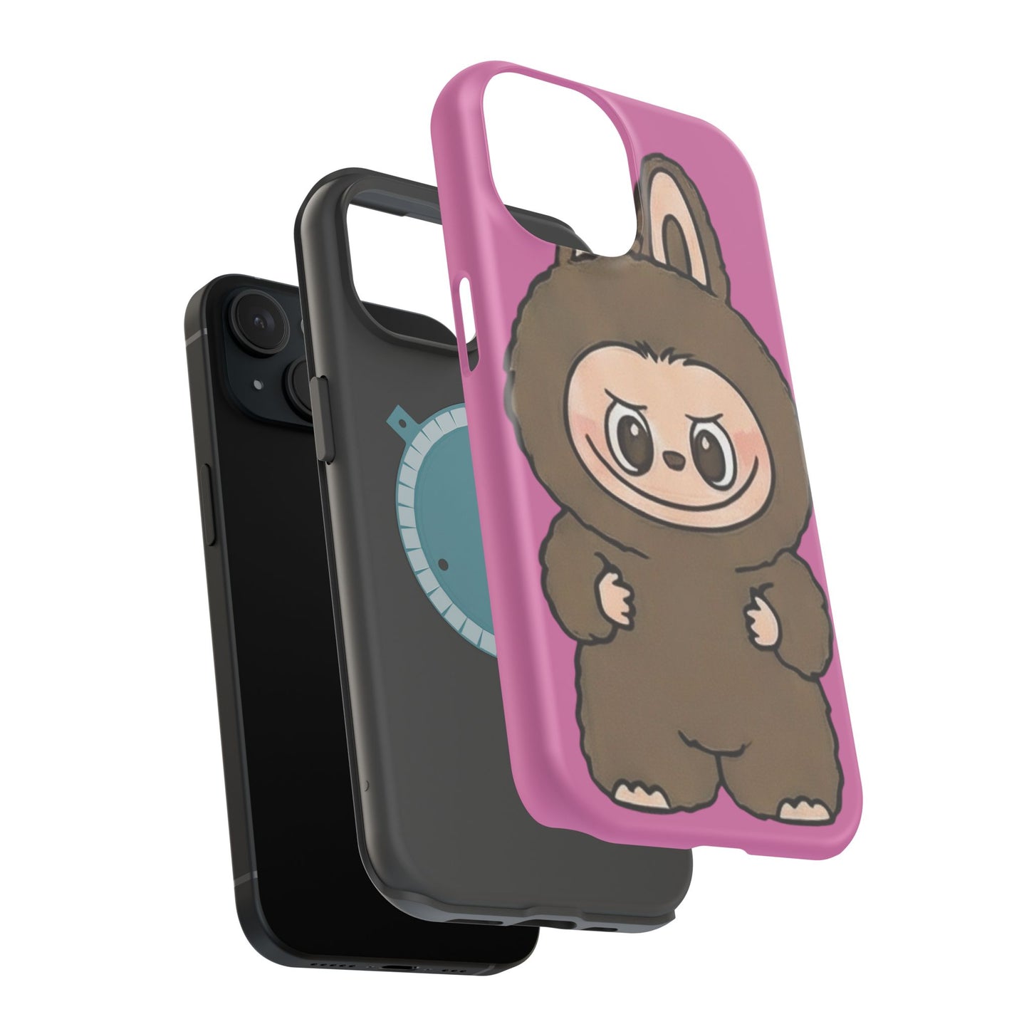 Brown LABUBU Phone Case | Magnetic Impact-Resistant Case