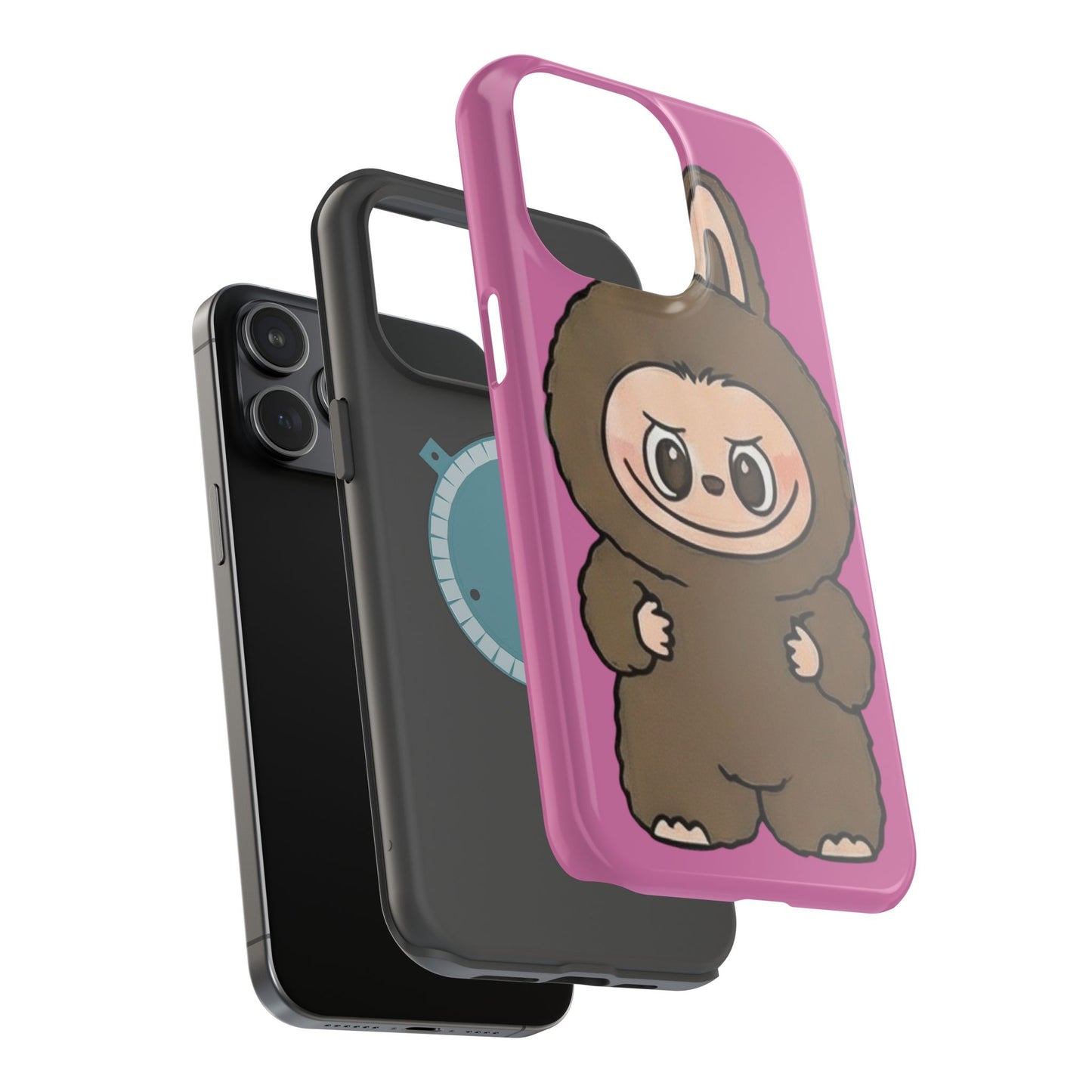 Brown LABUBU Phone Case | Magnetic Impact-Resistant Case
