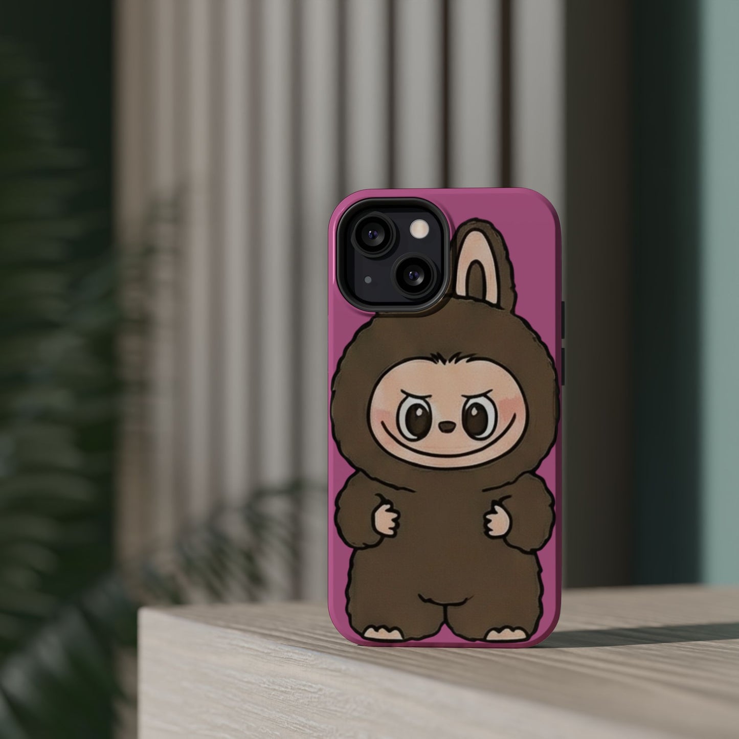 Brown LABUBU Phone Case | Magnetic Impact-Resistant Case