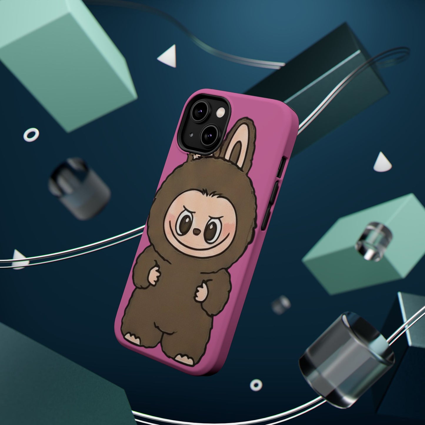 Brown LABUBU Phone Case | Magnetic Impact-Resistant Case