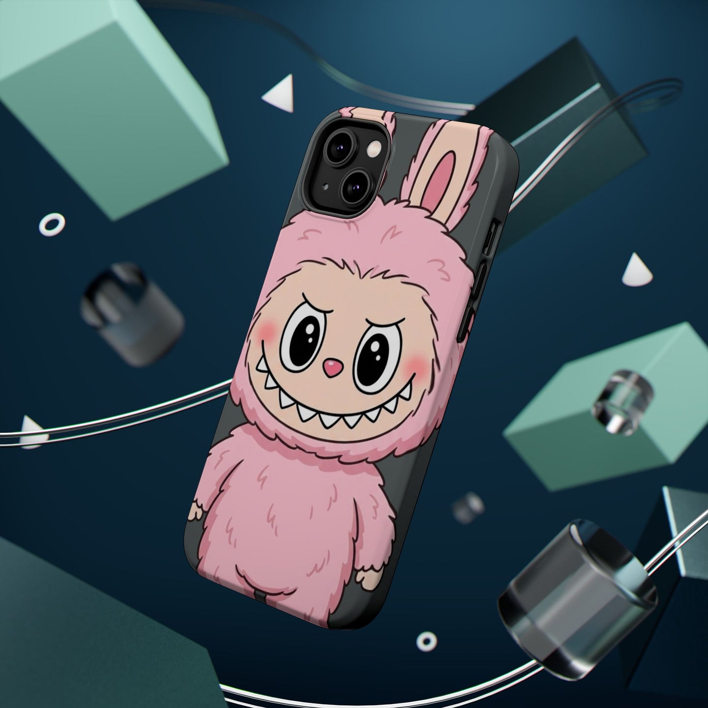 Pink LABUBU Phone Case | Magnetic Impact-Resistant Case