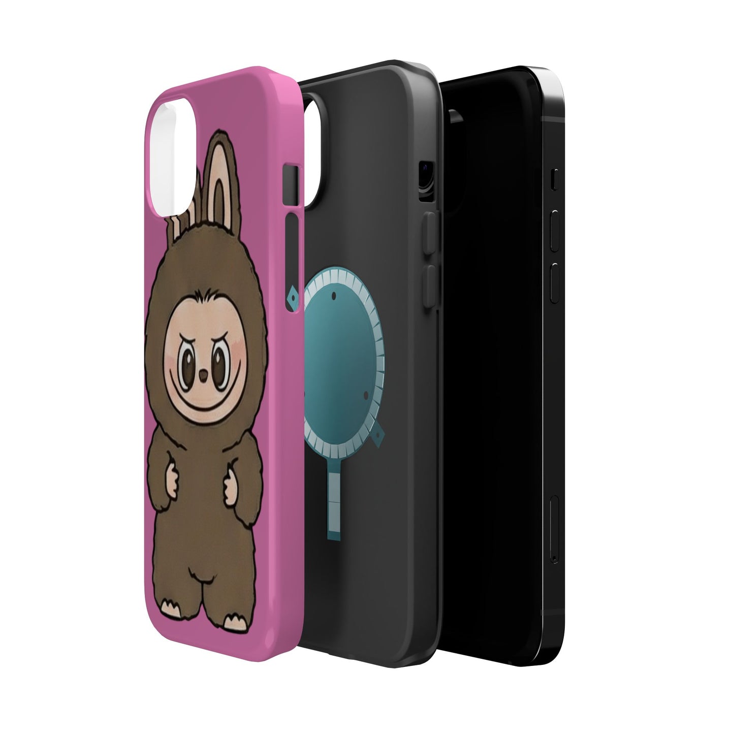Brown LABUBU Phone Case | Magnetic Impact-Resistant Case