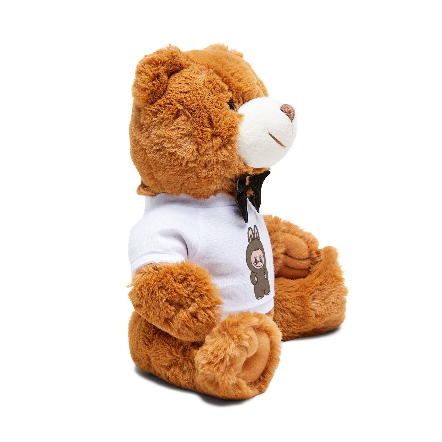 Plush Teddy Bear with LABUBU T-Shirt — Cute Labooboo Print, Gift for Kids