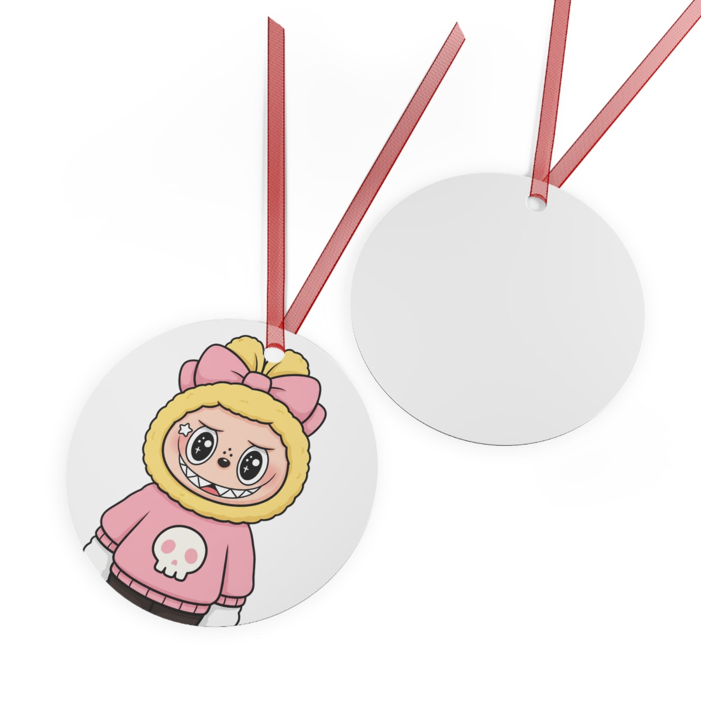 Cute Labubu Metal Ornament | Labubu Character Decoration