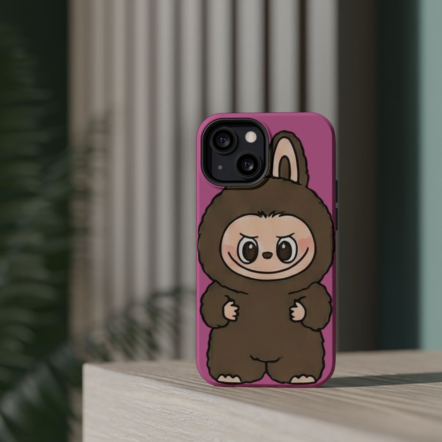 Brown LABUBU Phone Case | Magnetic Impact-Resistant Case