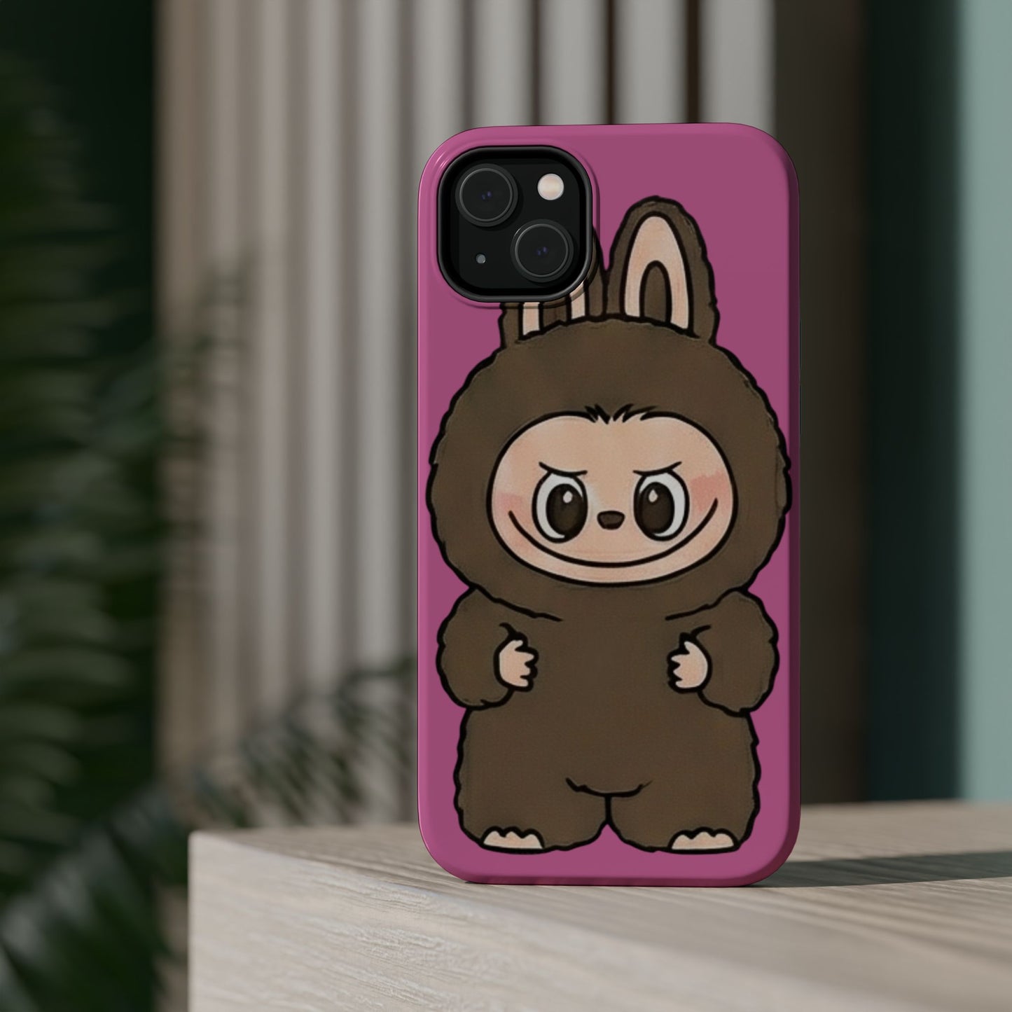 Brown LABUBU Phone Case | Magnetic Impact-Resistant Case
