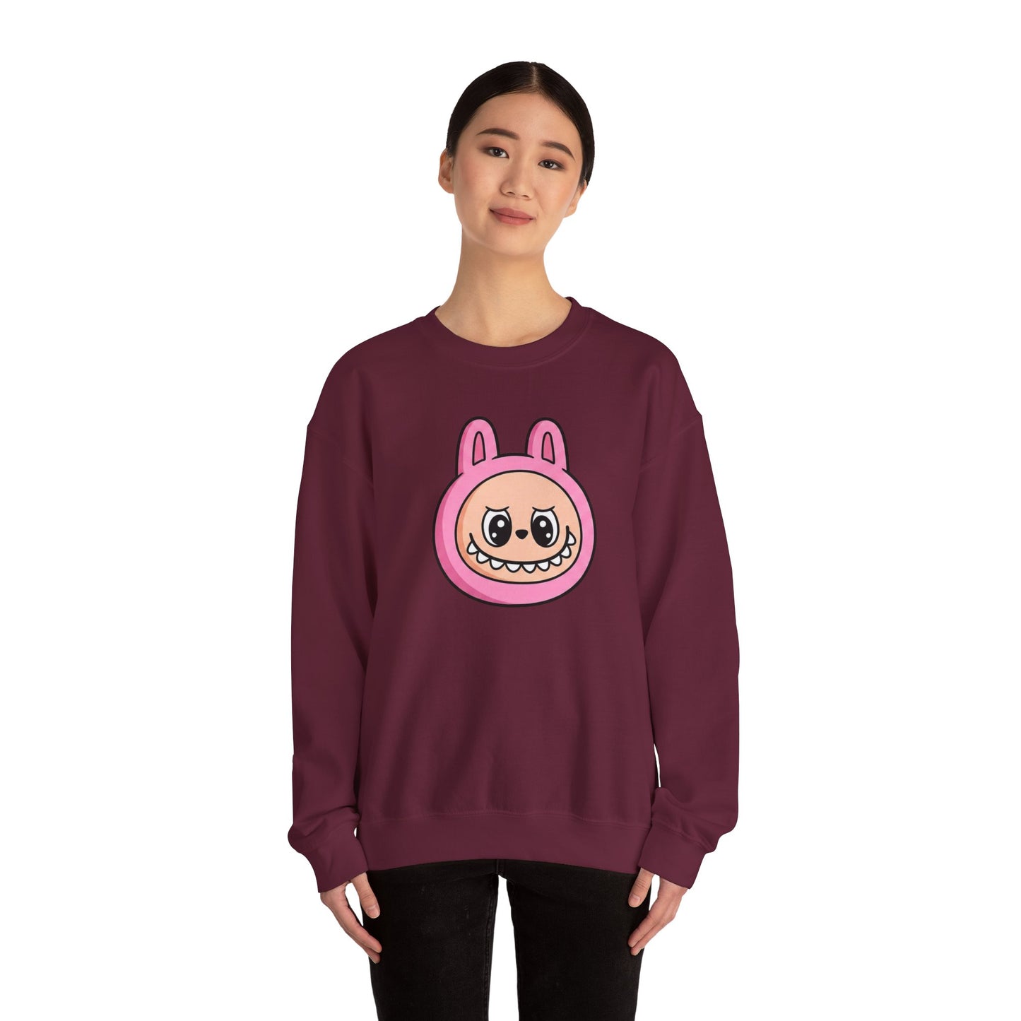 Labubu Character Sweatshirt | Cute Cartoon Plush Critter Pullover