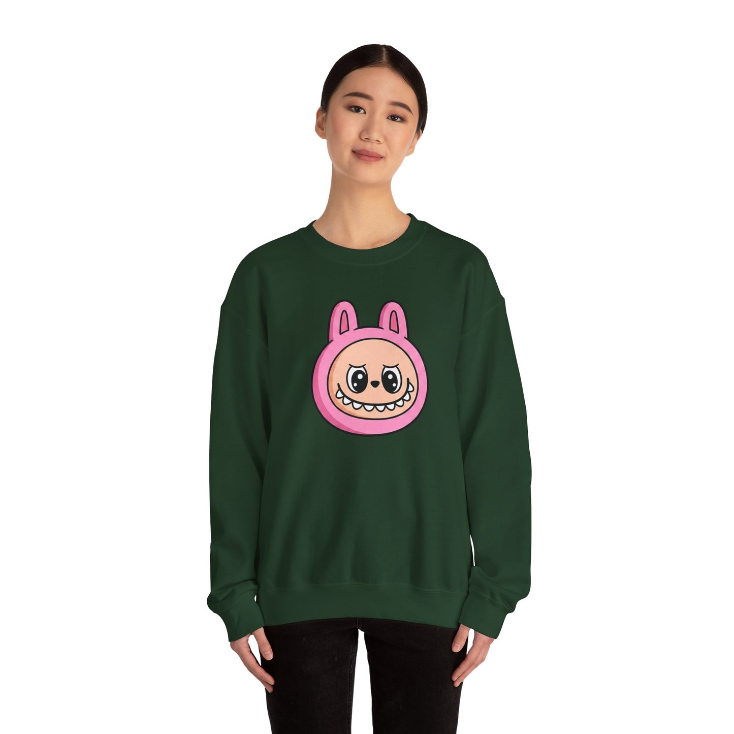 Labubu Character Sweatshirt | Cute Cartoon Plush Critter Pullover
