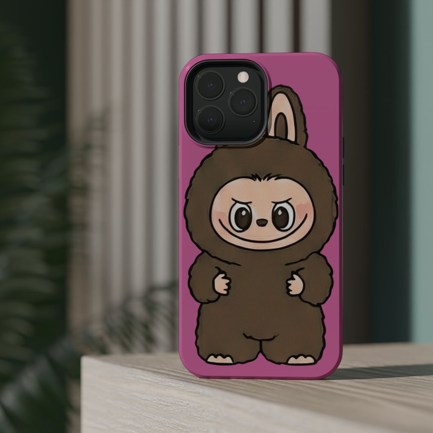 Brown LABUBU Phone Case | Magnetic Impact-Resistant Case