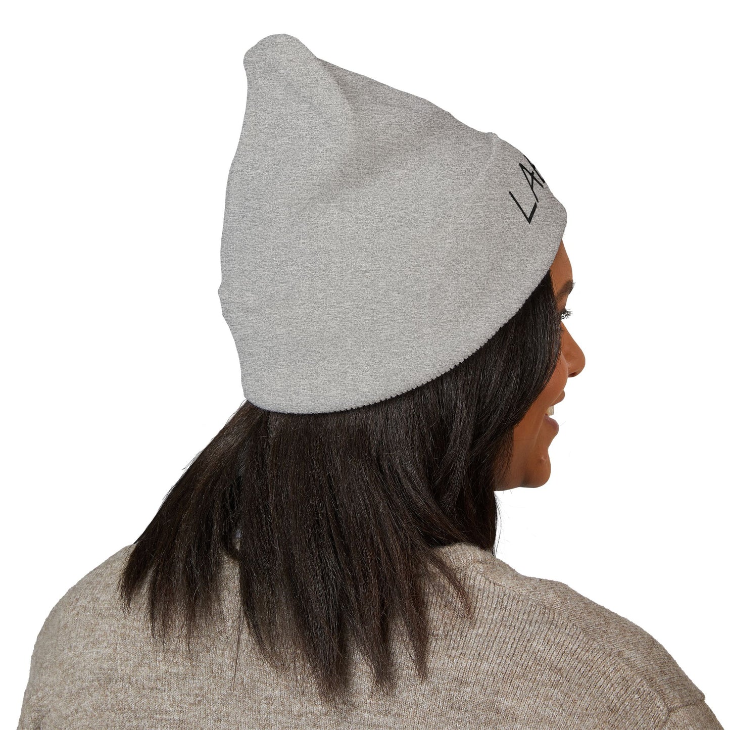 LABUBU Embroidered Cuffed Beanie — Classic Knit Winter Hat