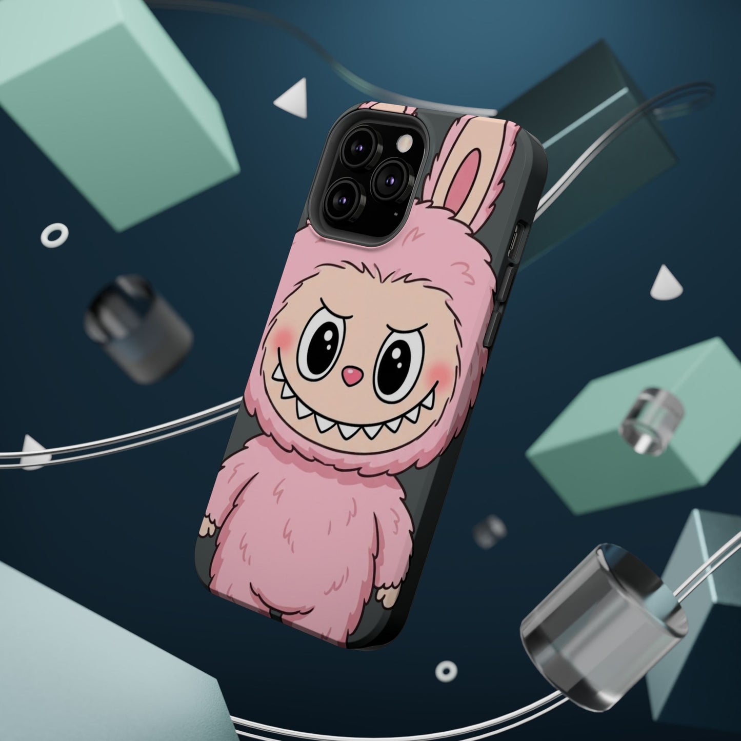 Pink LABUBU Phone Case | Magnetic Impact-Resistant Case