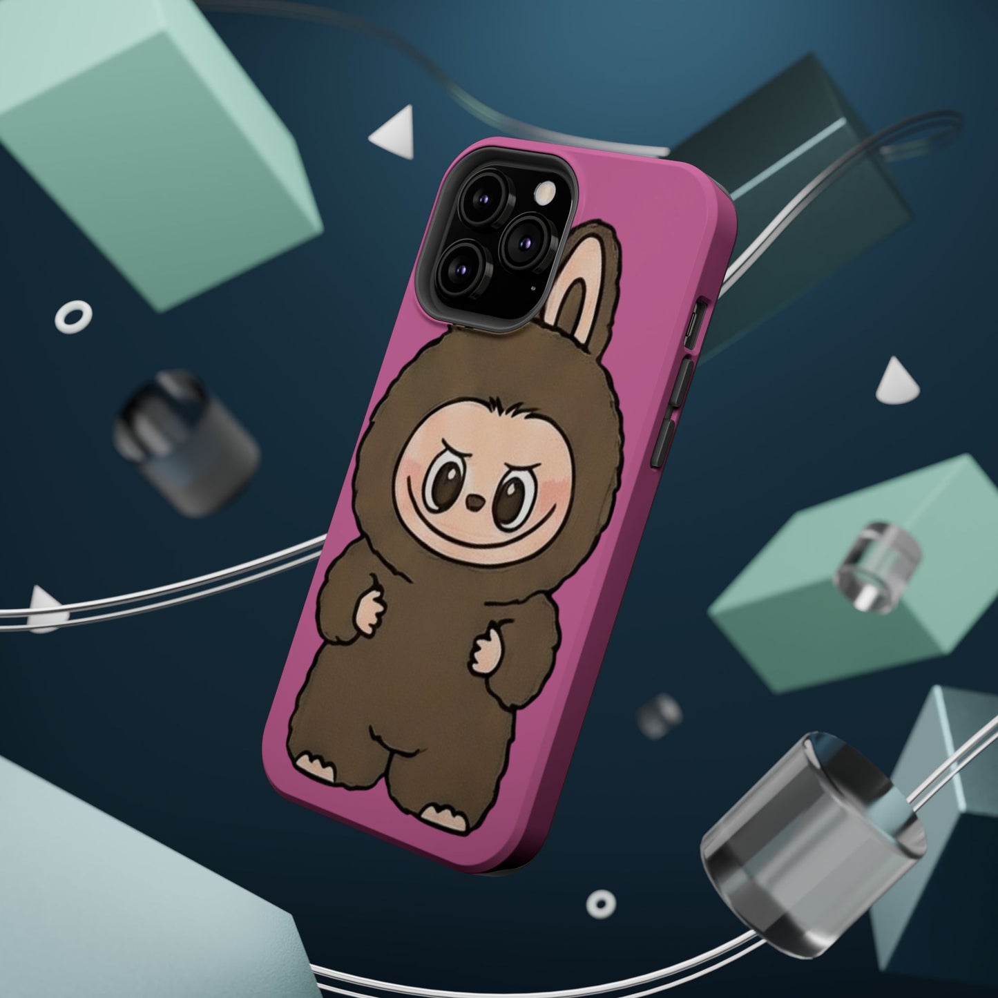 Brown LABUBU Phone Case | Magnetic Impact-Resistant Case
