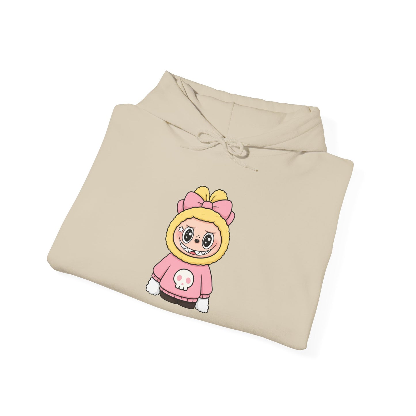 Labubu Doll Character Hoodie | Cute Cartoon with Bow Hoodie