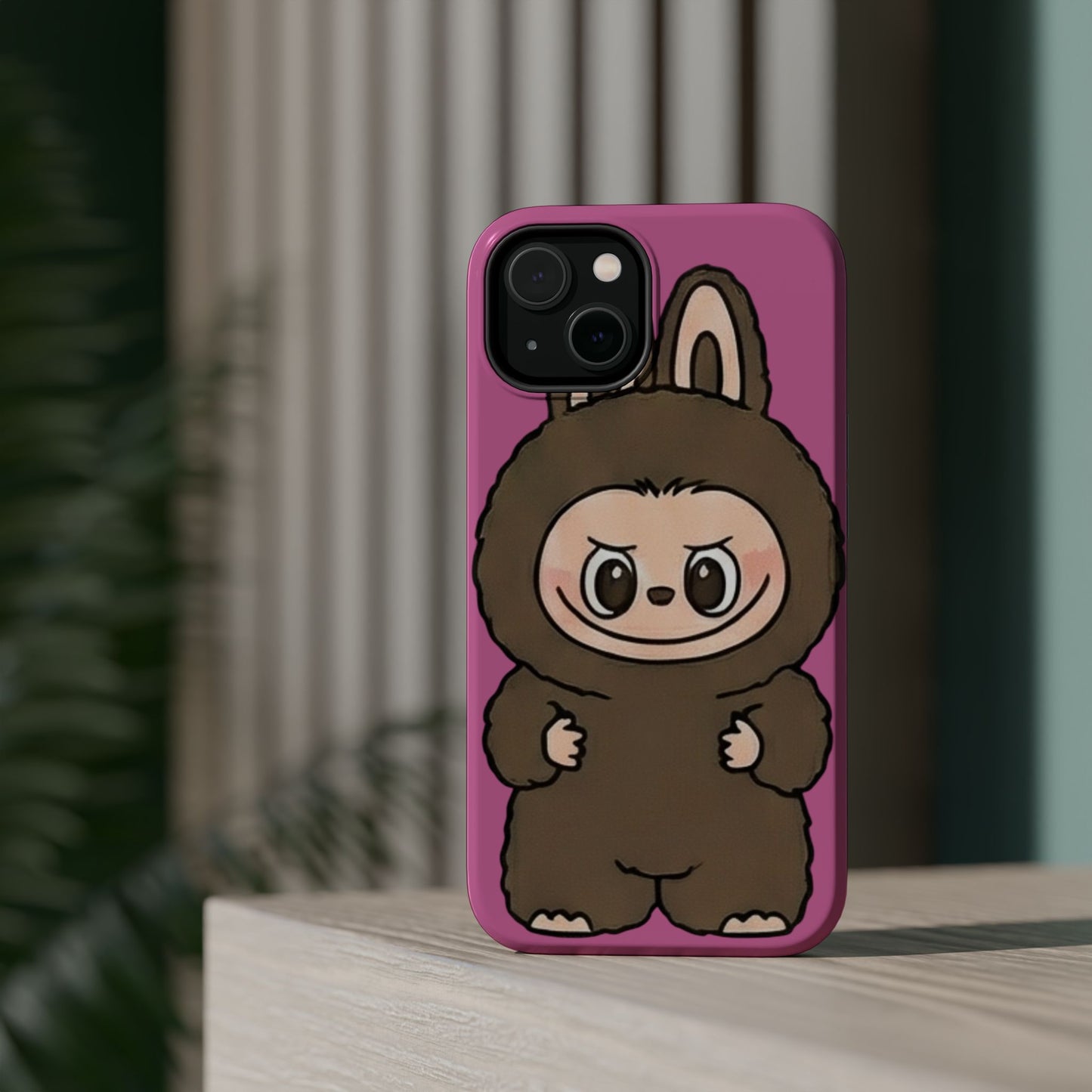 Brown LABUBU Phone Case | Magnetic Impact-Resistant Case