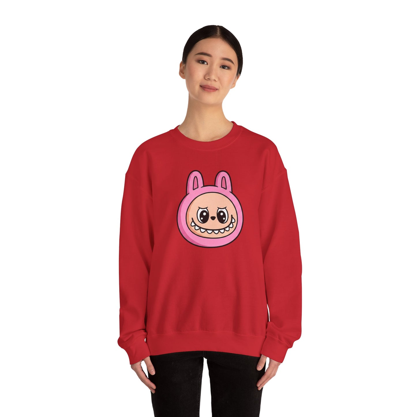 Labubu Character Sweatshirt | Cute Cartoon Plush Critter Pullover