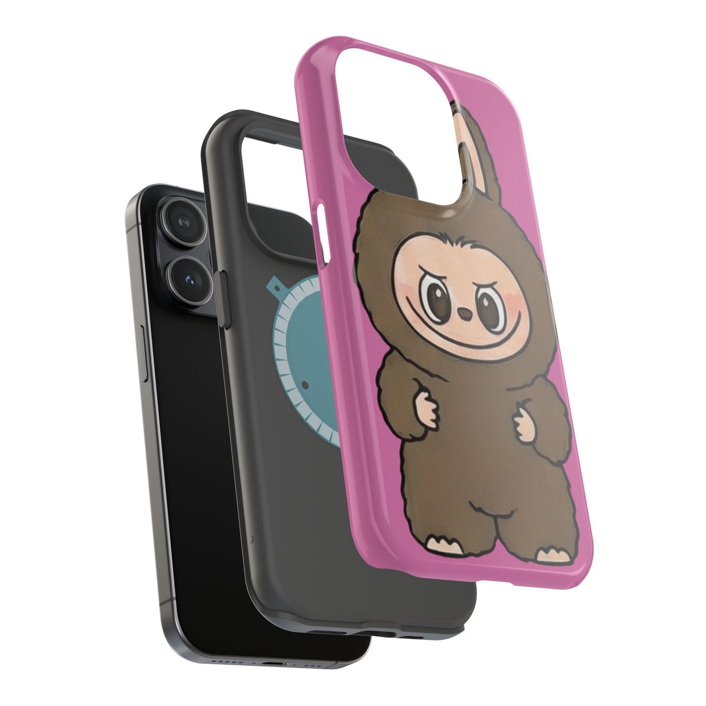 Brown LABUBU Phone Case | Magnetic Impact-Resistant Case