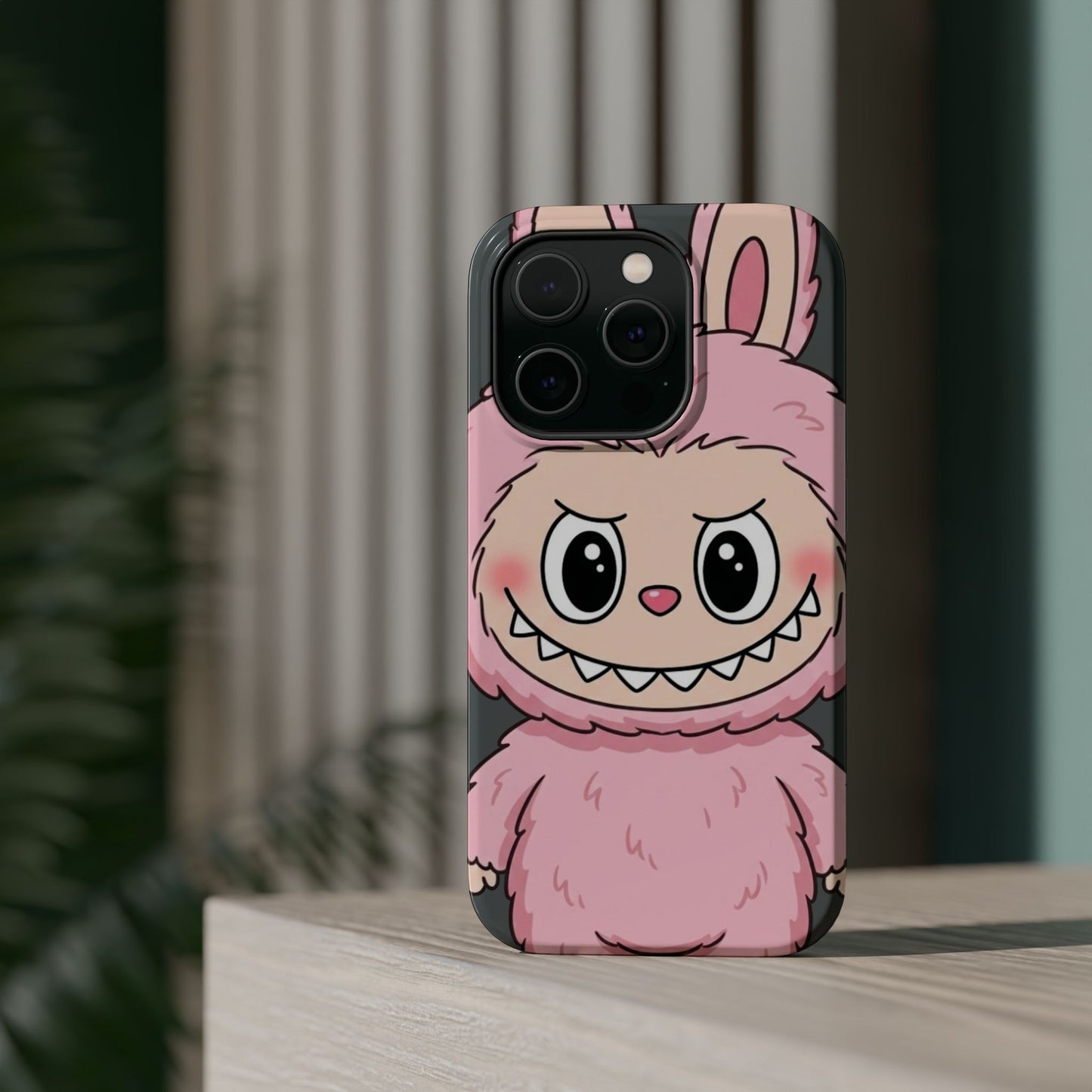 Pink LABUBU Phone Case | Magnetic Impact-Resistant Case