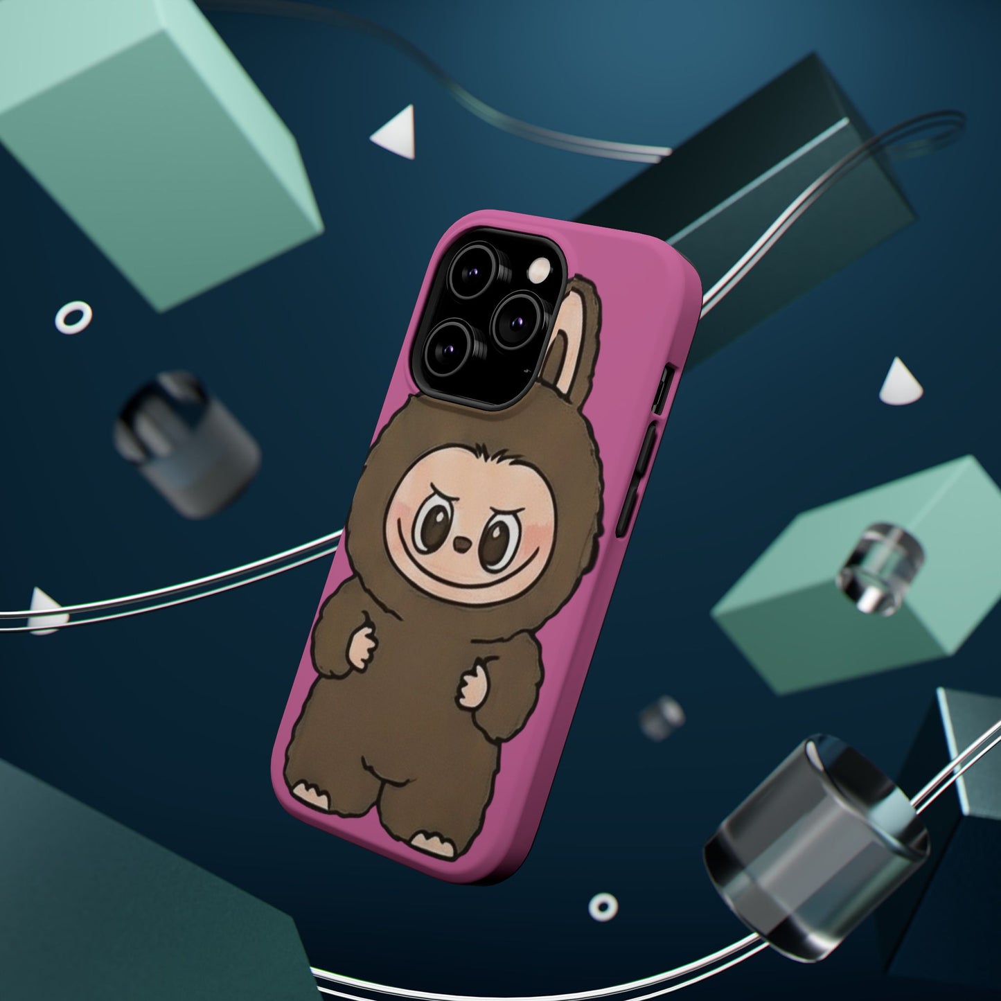 Brown LABUBU Phone Case | Magnetic Impact-Resistant Case