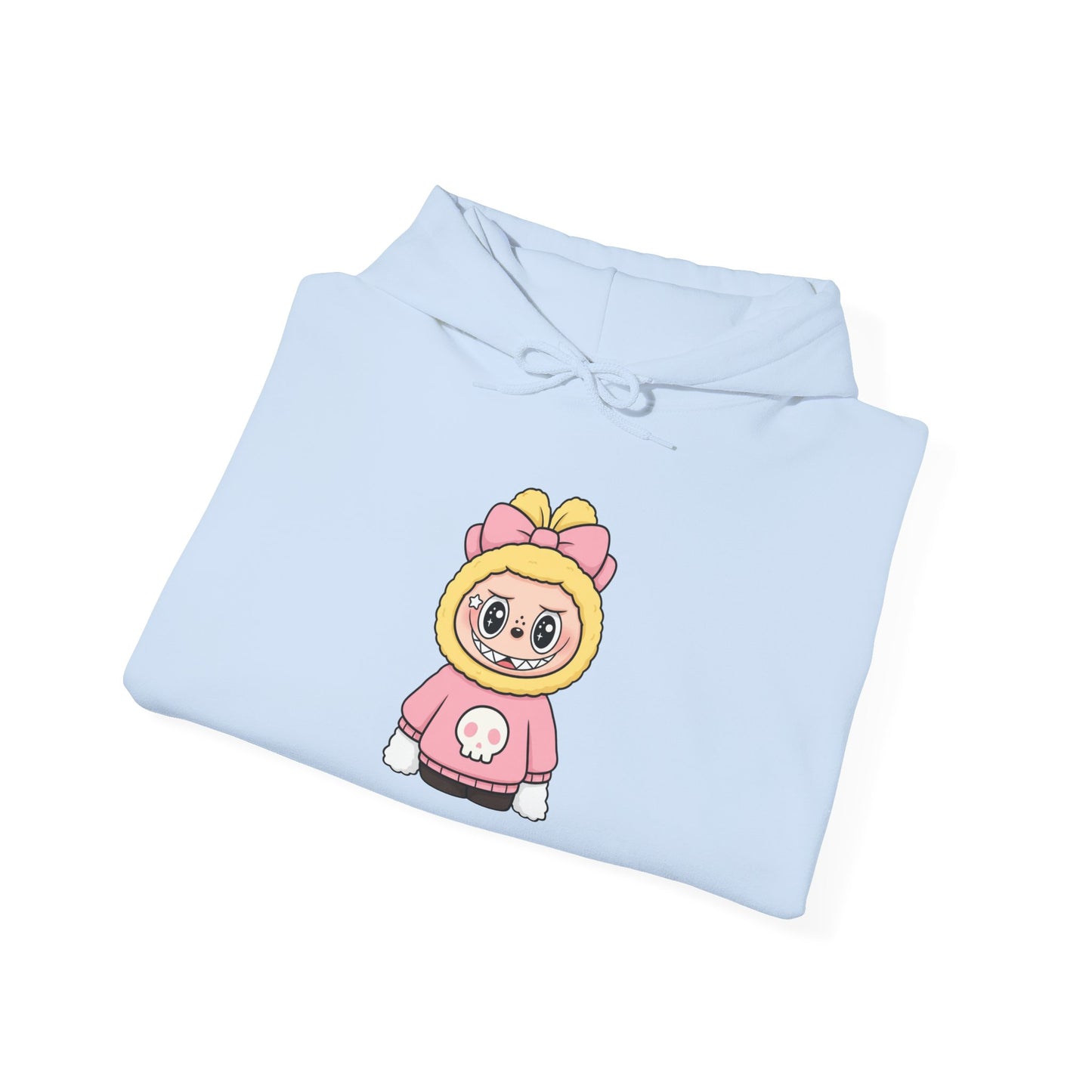 Labubu Doll Character Hoodie | Cute Cartoon with Bow Hoodie