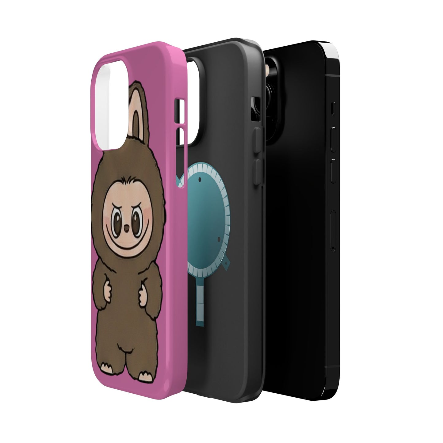 Brown LABUBU Phone Case | Magnetic Impact-Resistant Case