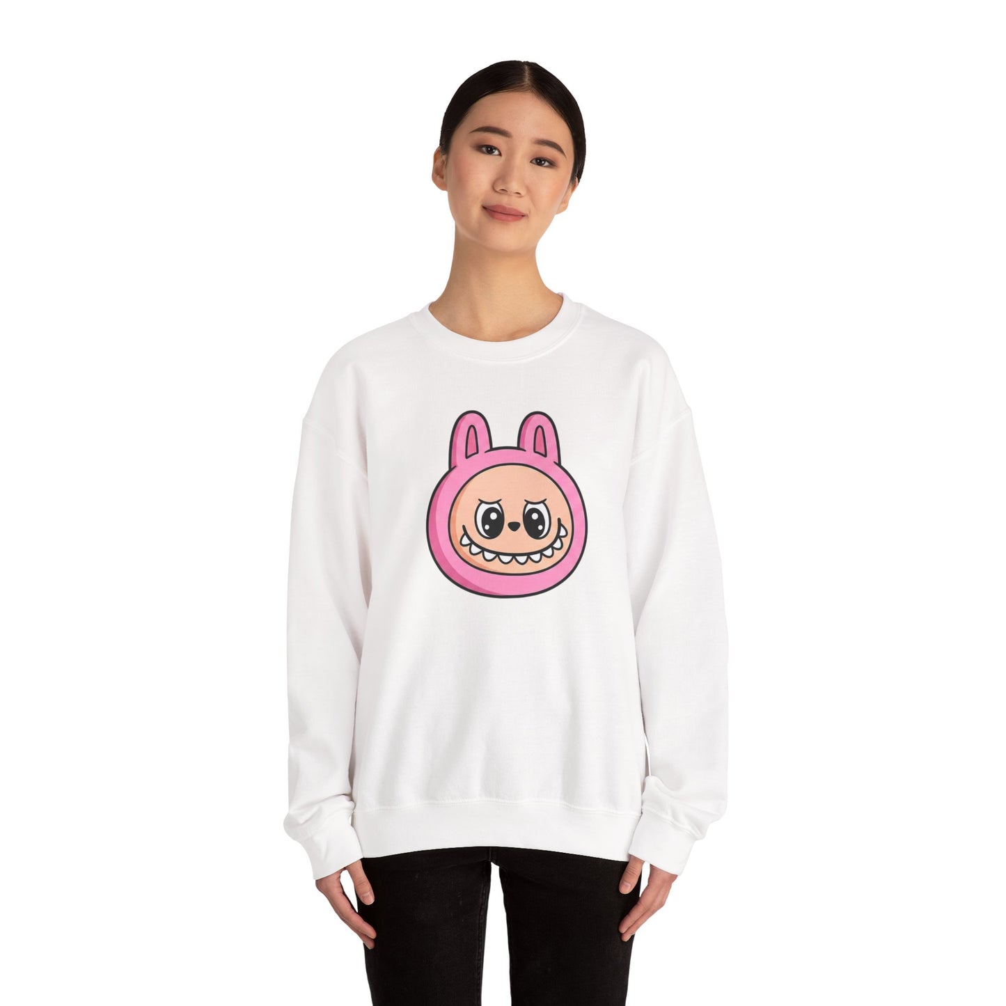 Labubu Character Sweatshirt | Cute Cartoon Plush Critter Pullover