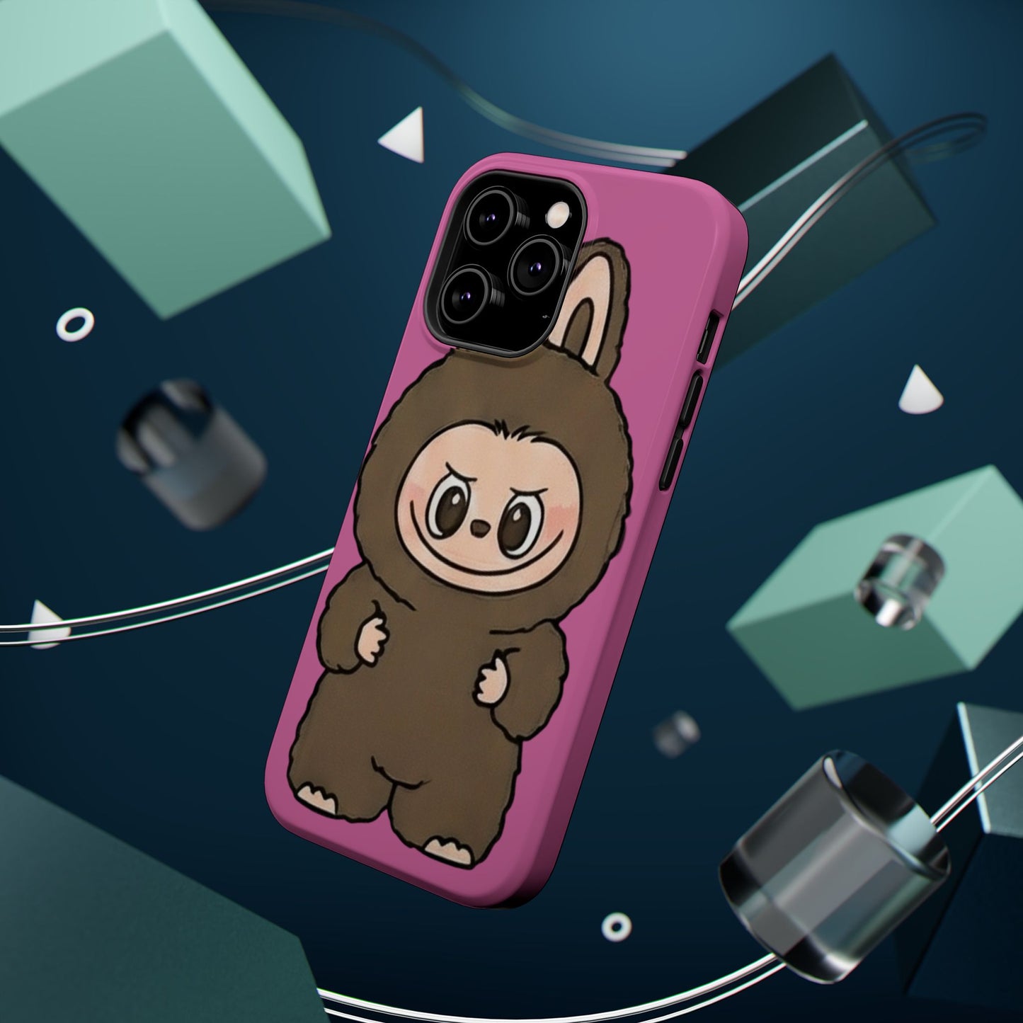 Brown LABUBU Phone Case | Magnetic Impact-Resistant Case