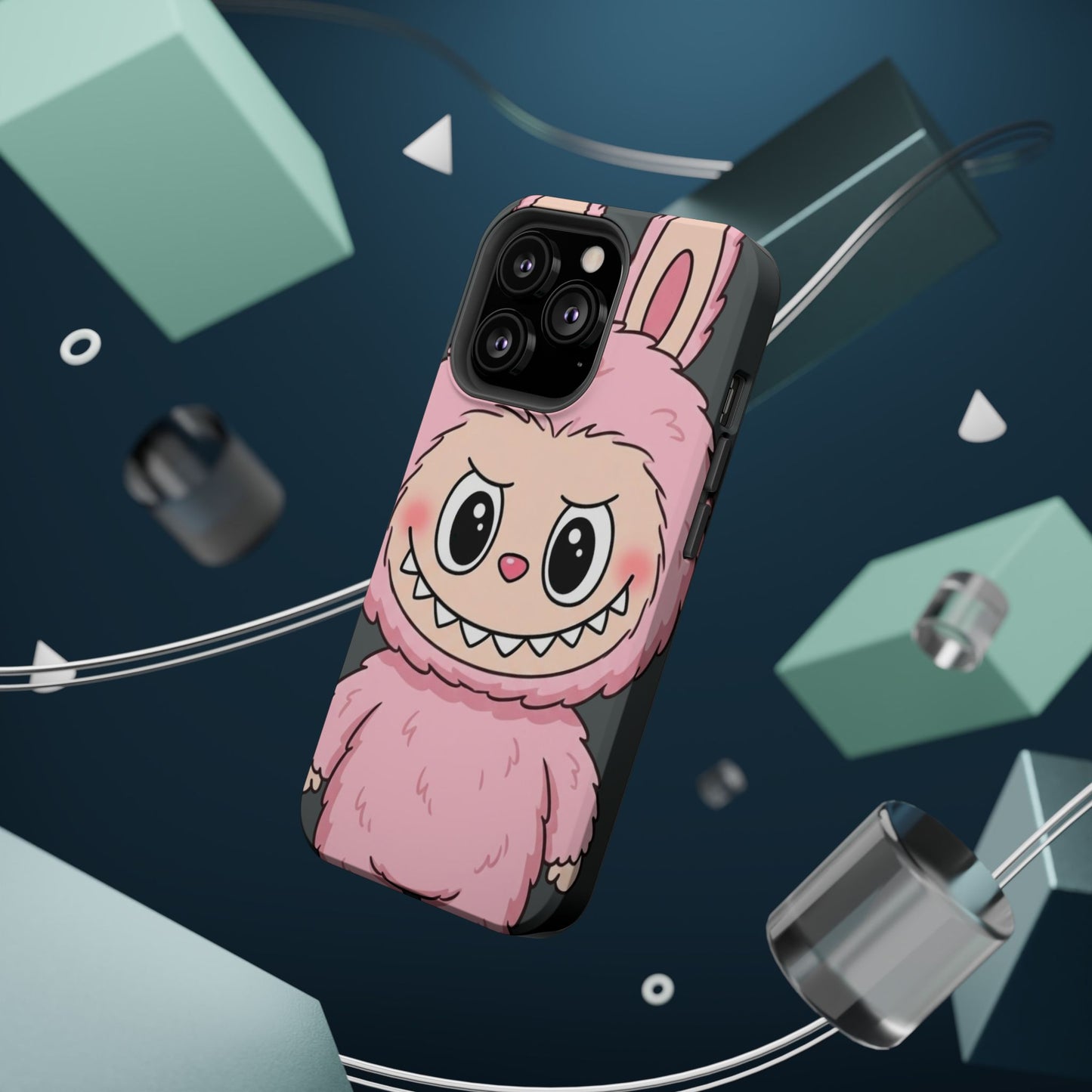 Pink LABUBU Phone Case | Magnetic Impact-Resistant Case