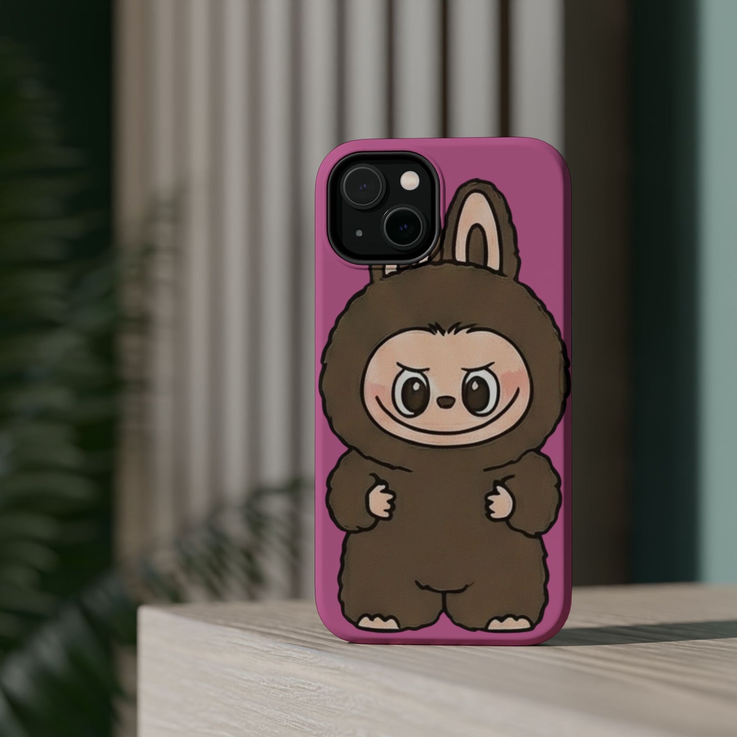 Brown LABUBU Phone Case | Magnetic Impact-Resistant Case