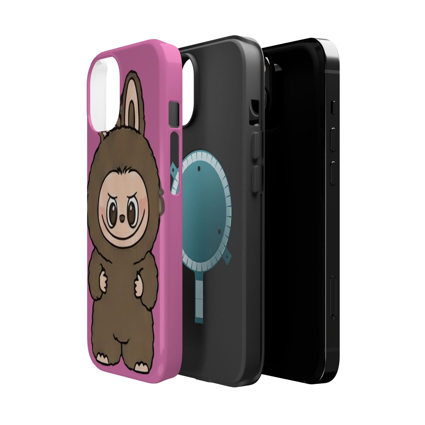 Brown LABUBU Phone Case | Magnetic Impact-Resistant Case