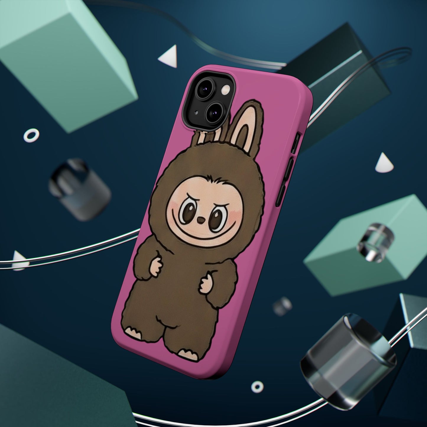 Brown LABUBU Phone Case | Magnetic Impact-Resistant Case