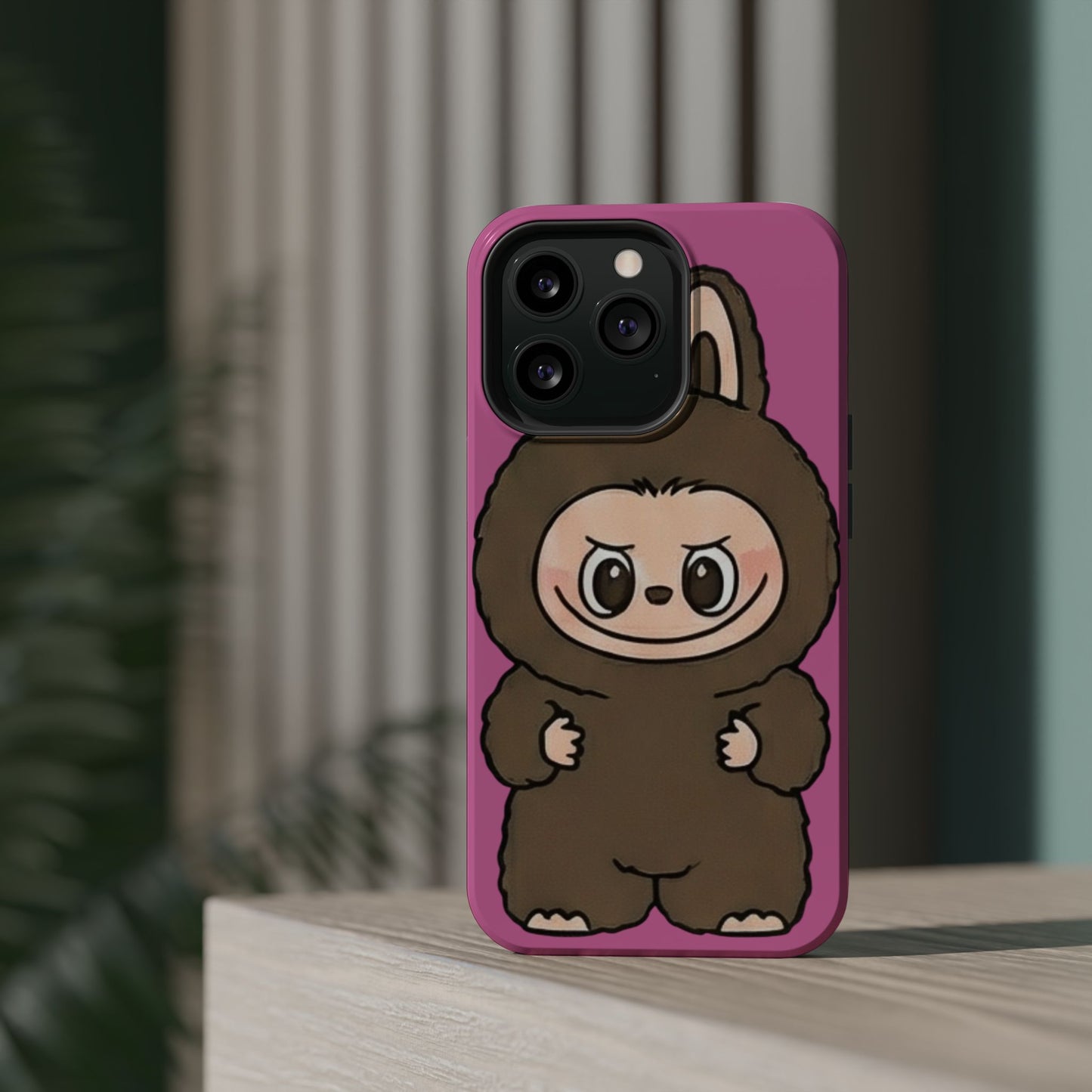 Brown LABUBU Phone Case | Magnetic Impact-Resistant Case