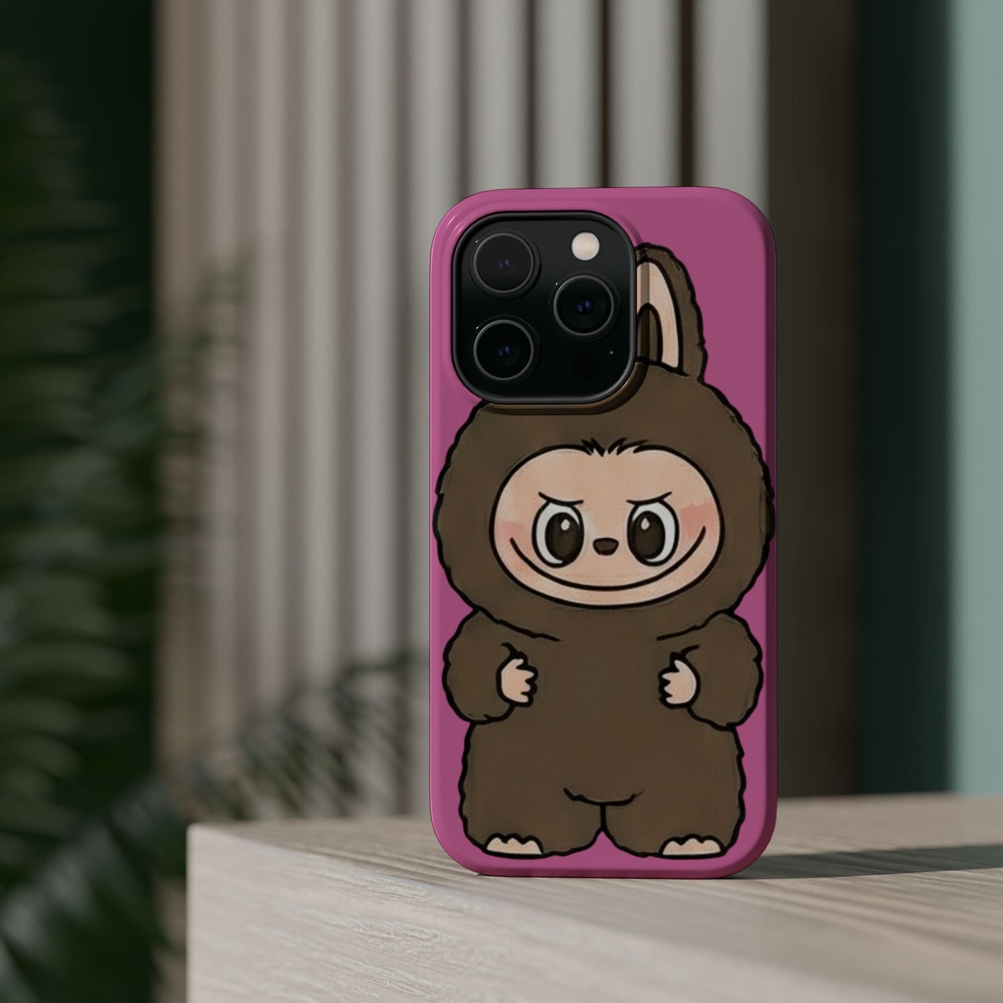 Brown LABUBU Phone Case | Magnetic Impact-Resistant Case