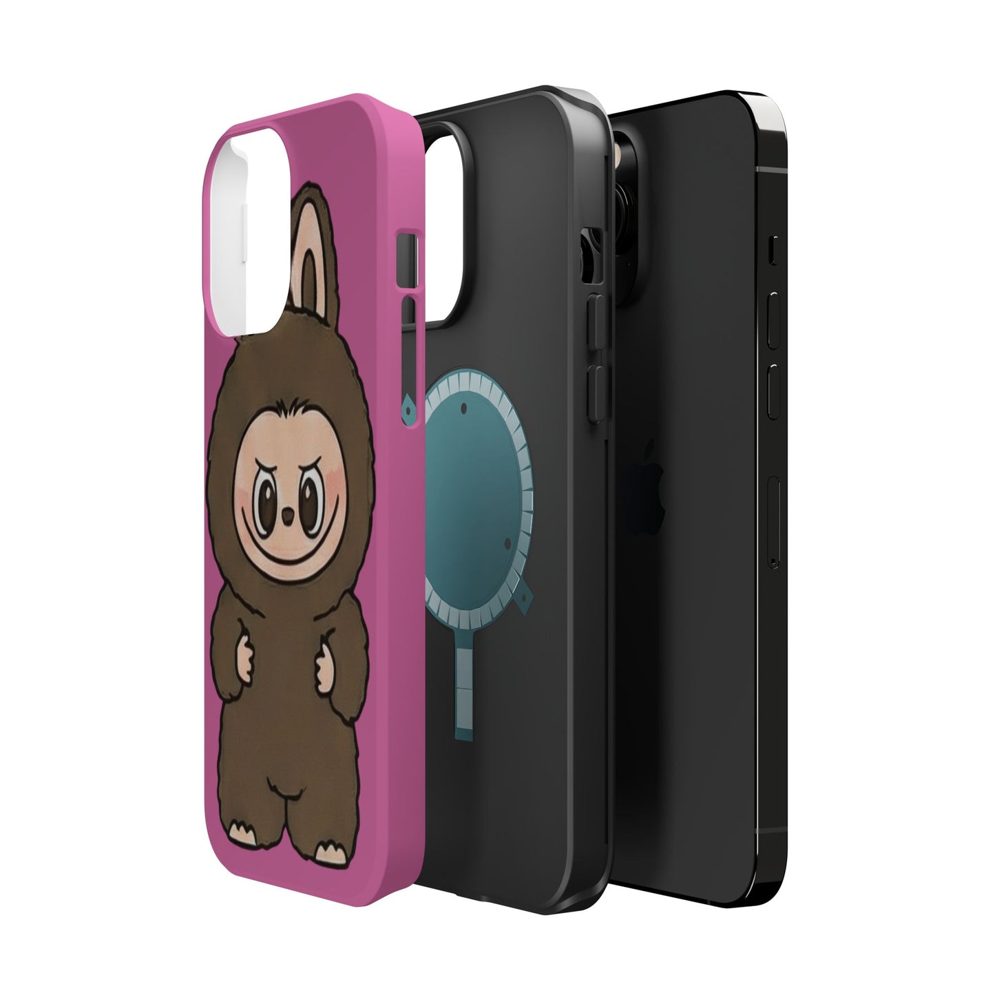 Brown LABUBU Phone Case | Magnetic Impact-Resistant Case