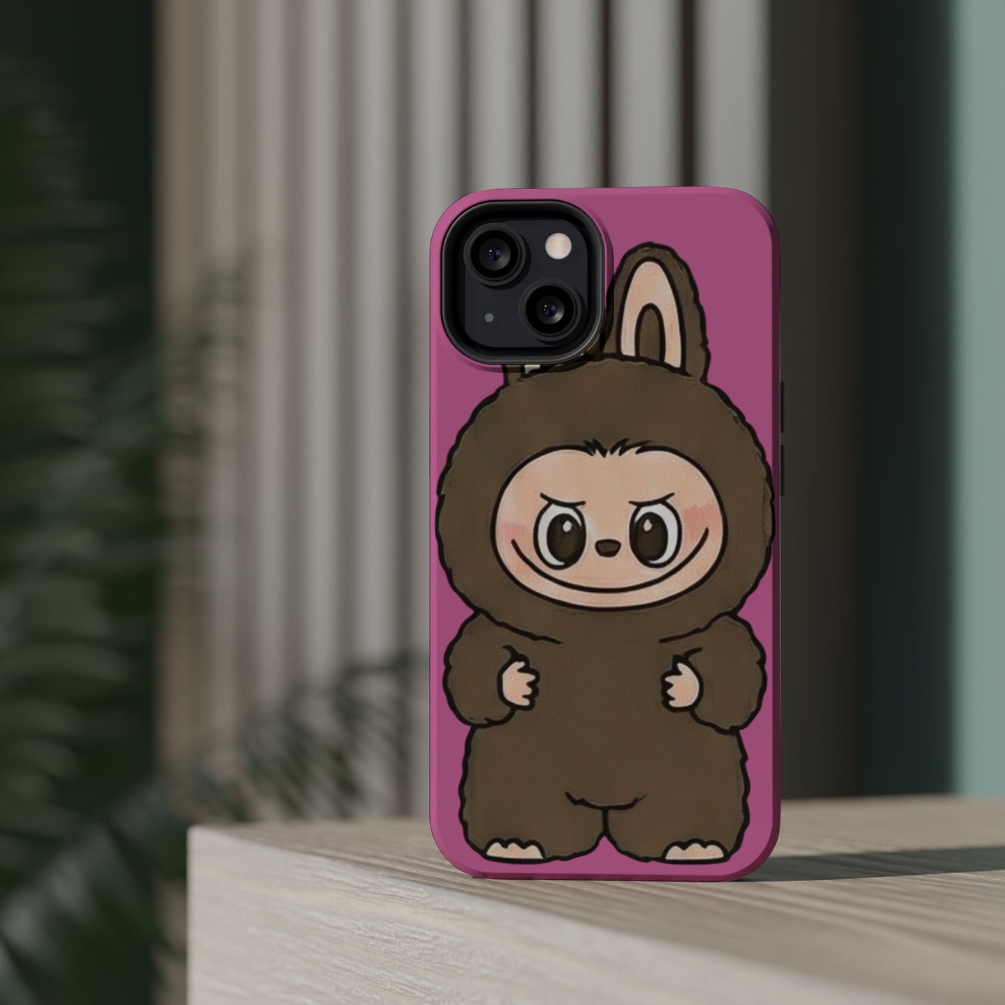 Brown LABUBU Phone Case | Magnetic Impact-Resistant Case