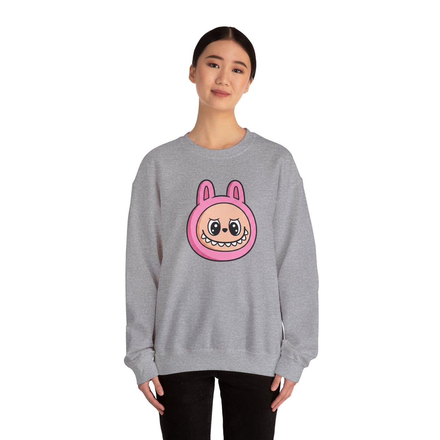 Labubu Character Sweatshirt | Cute Cartoon Plush Critter Pullover