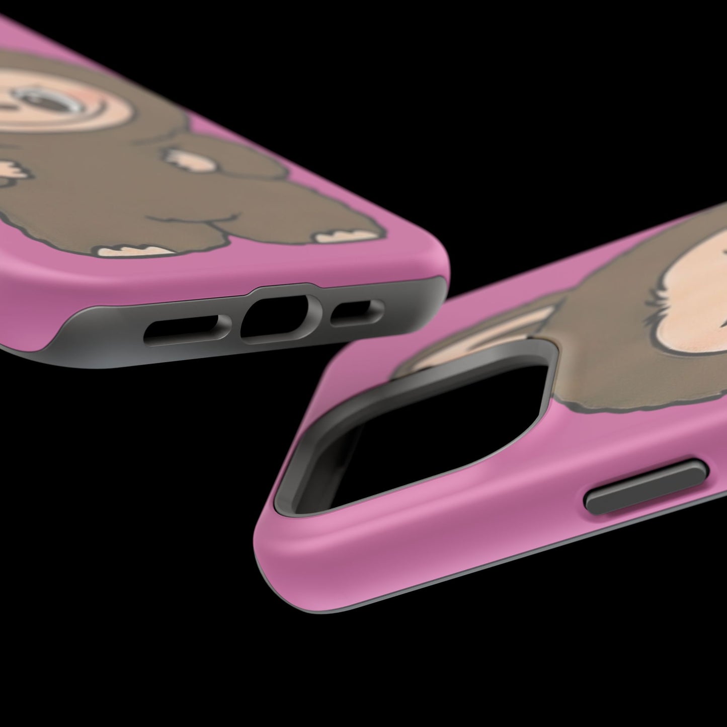 Brown LABUBU Phone Case | Magnetic Impact-Resistant Case