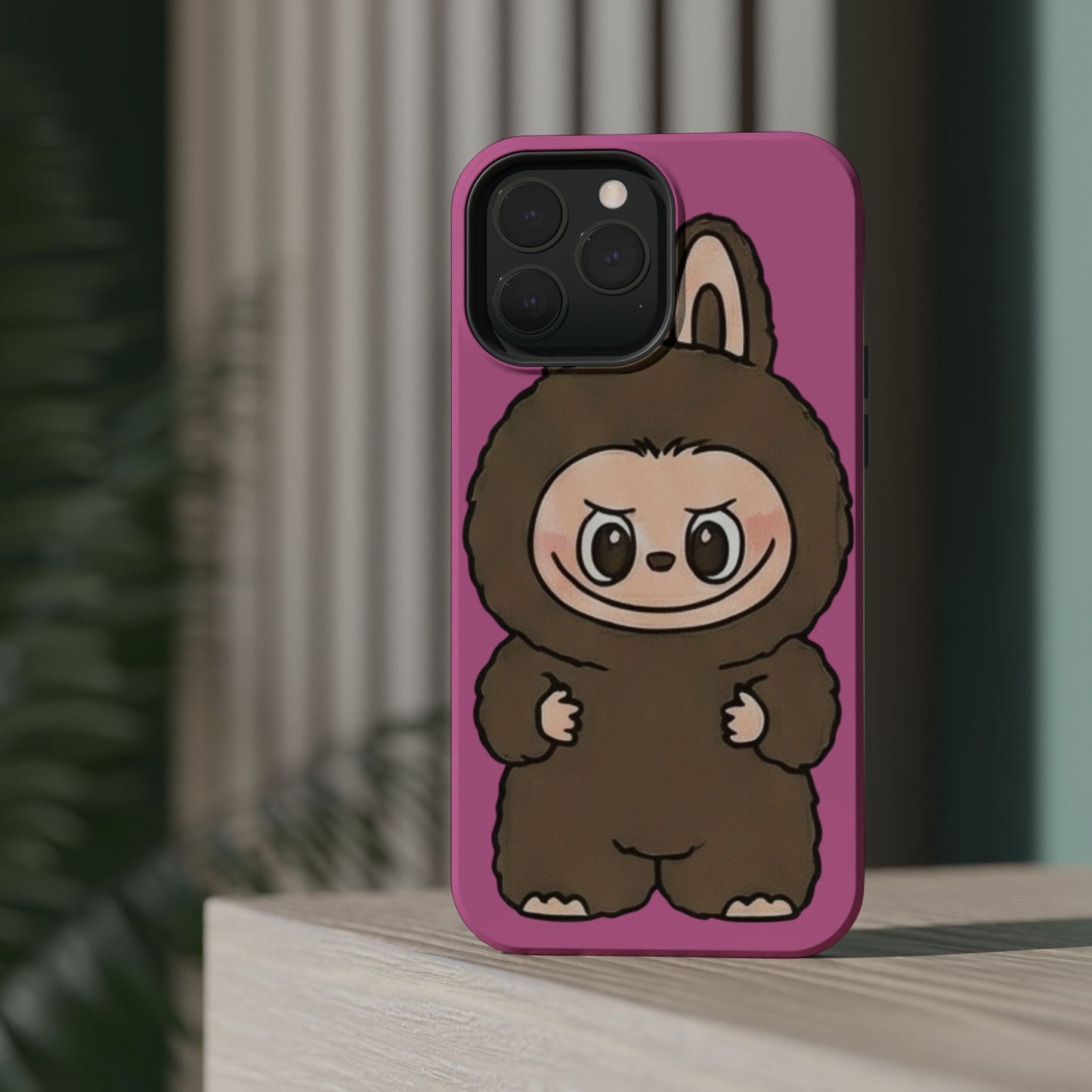 Brown LABUBU Phone Case | Magnetic Impact-Resistant Case
