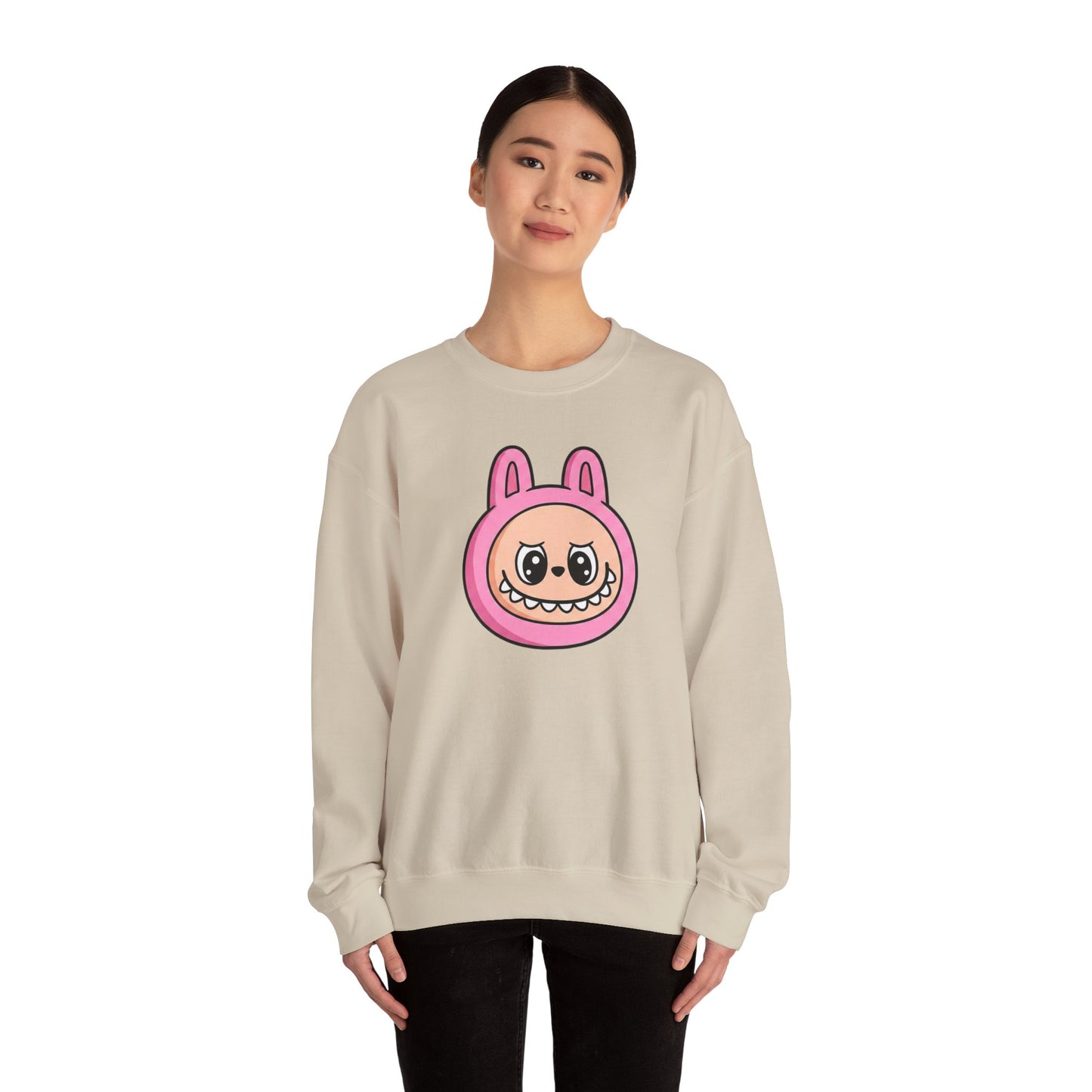 Labubu Character Sweatshirt | Cute Cartoon Plush Critter Pullover