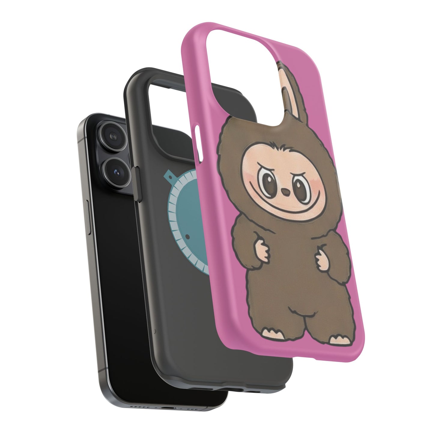 Brown LABUBU Phone Case | Magnetic Impact-Resistant Case