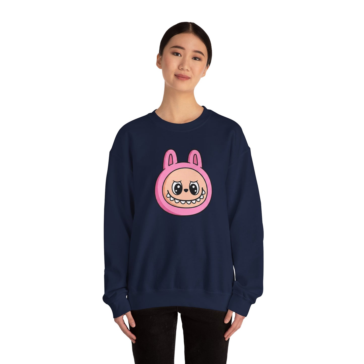 Labubu Character Sweatshirt | Cute Cartoon Plush Critter Pullover