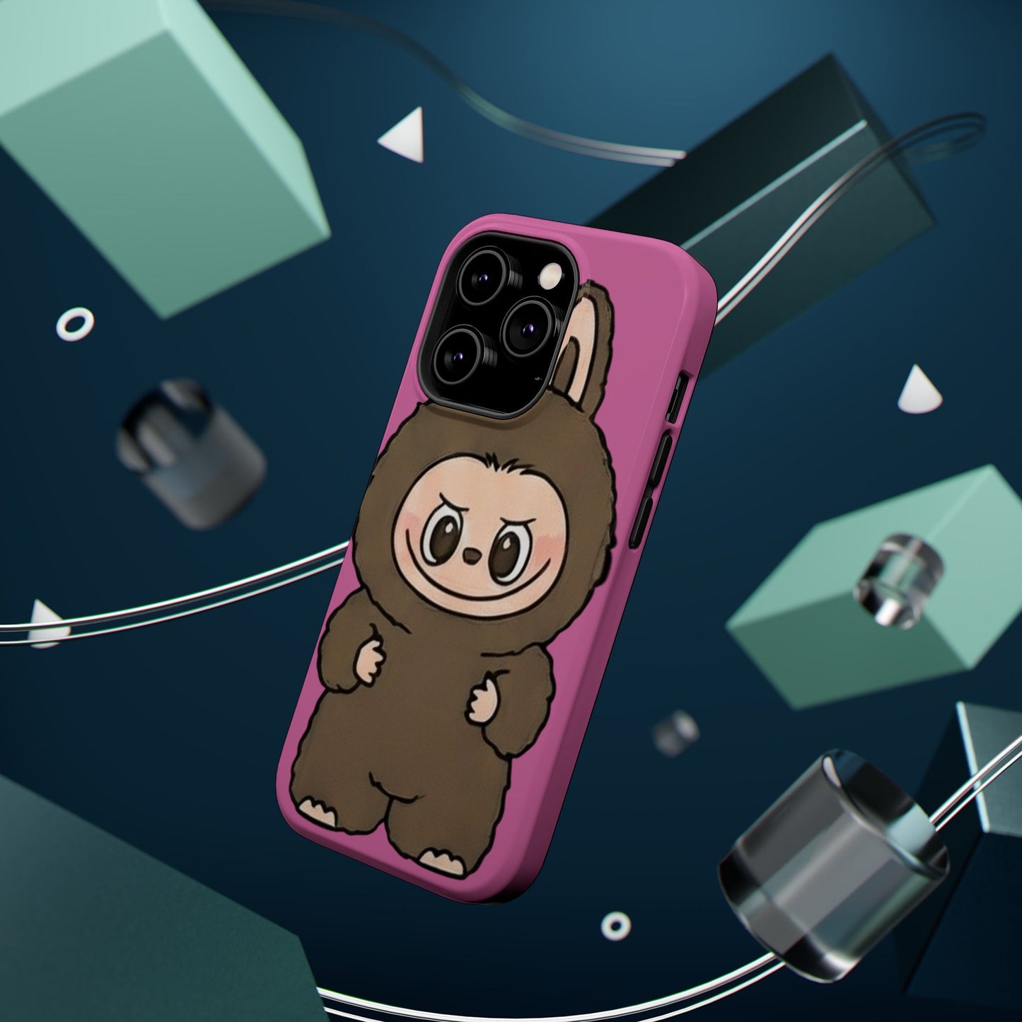 Brown LABUBU Phone Case | Magnetic Impact-Resistant Case