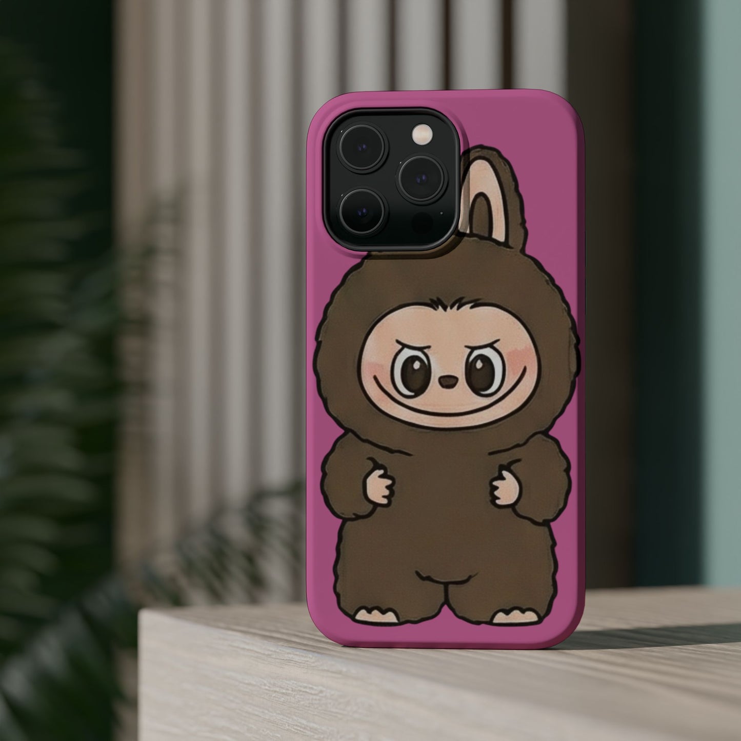 Brown LABUBU Phone Case | Magnetic Impact-Resistant Case