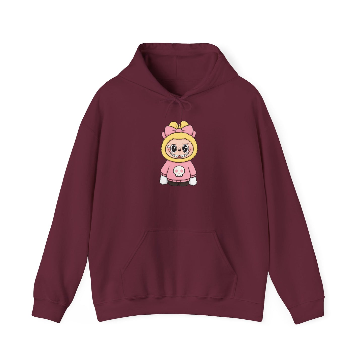 Labubu Doll Character Hoodie | Cute Cartoon with Bow Hoodie